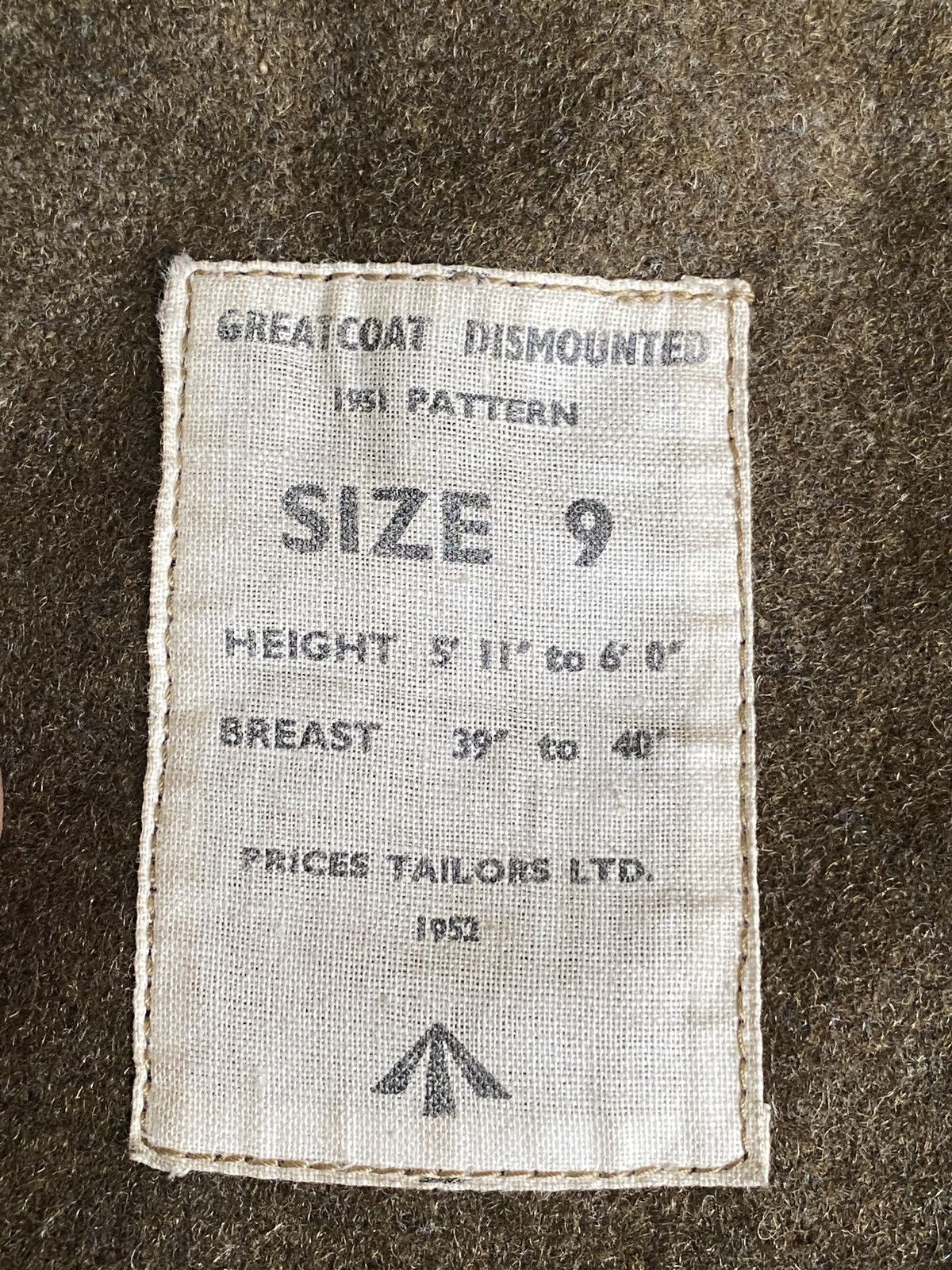 Vintage Vintage 50s army greatcoat dismounted Size US M / EU 48-50 / 2 - 18 Thumbnail