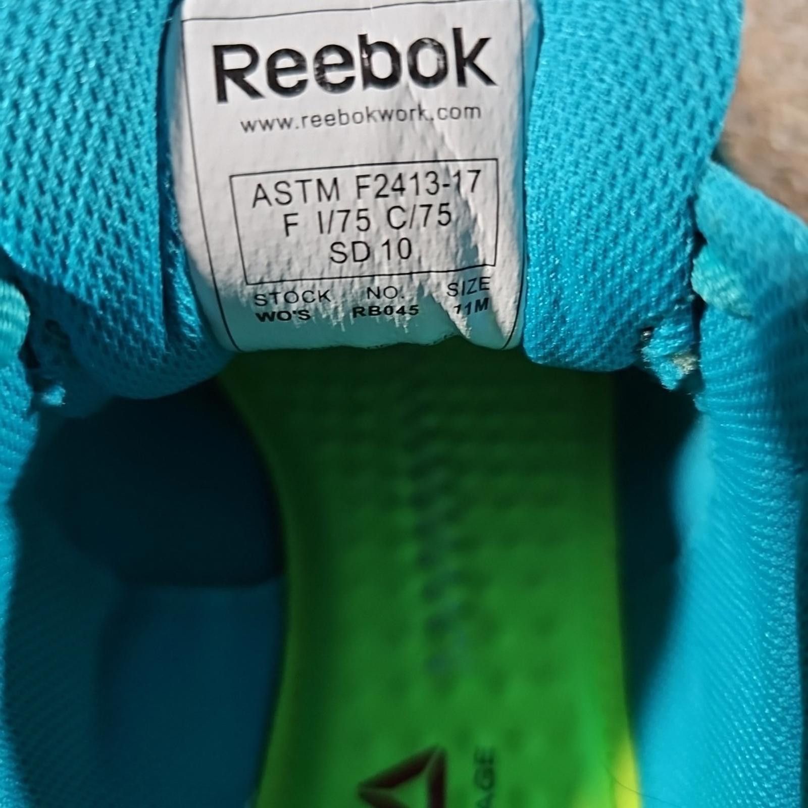 Reebok Reebok Women’s RB045 Alloy Toe Work Gray Teal Size 11M Size US 11 / IT 41 - 10 Thumbnail