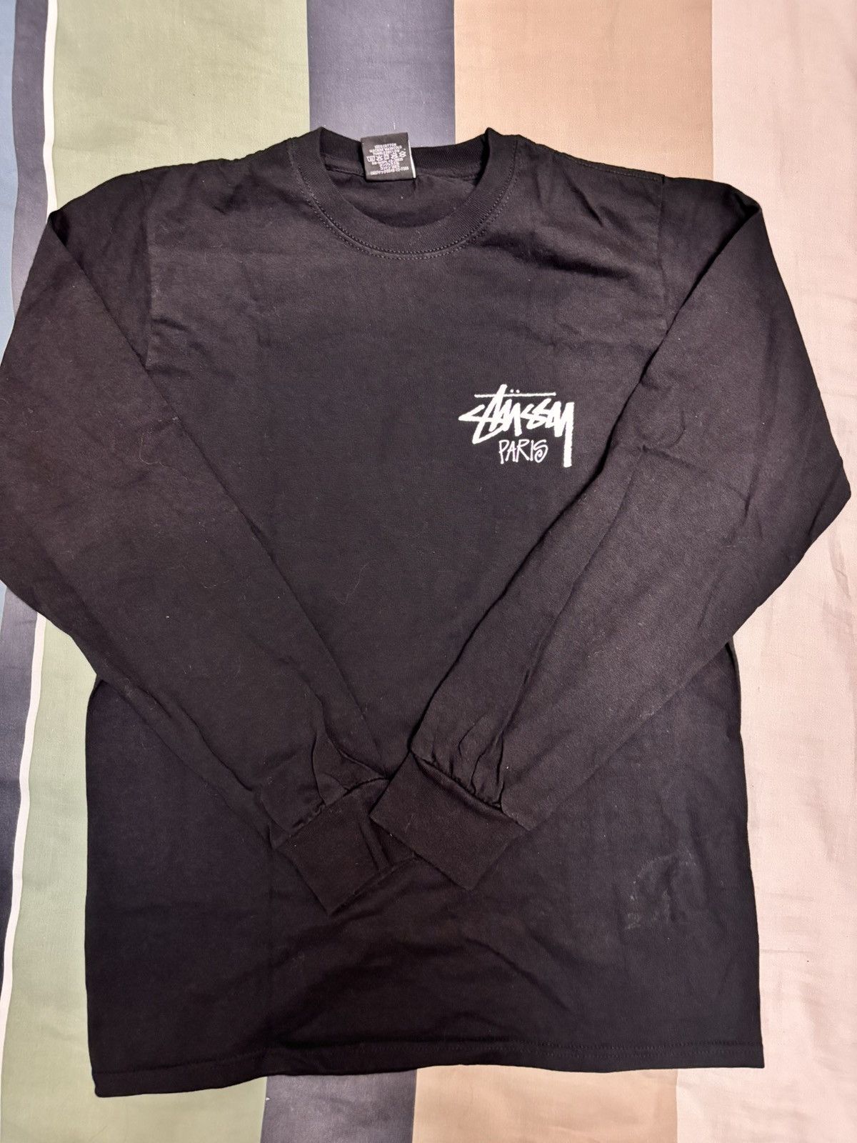 Stussy Paris ロンT Stussy STUSSY PARIS Logo Long-sleeve Crewneck Tee Men's XL