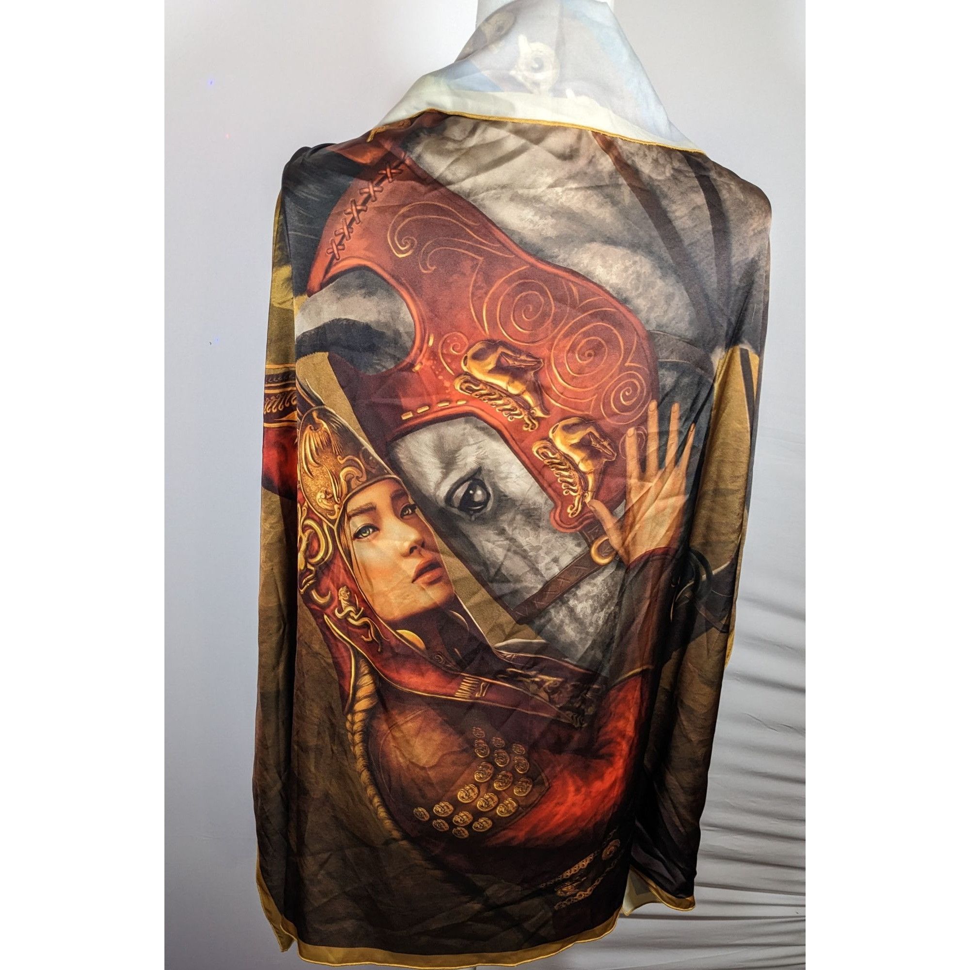 Other Art History Horse And Rider Printed Scarf Size ONE SIZE - 7 Thumbnail