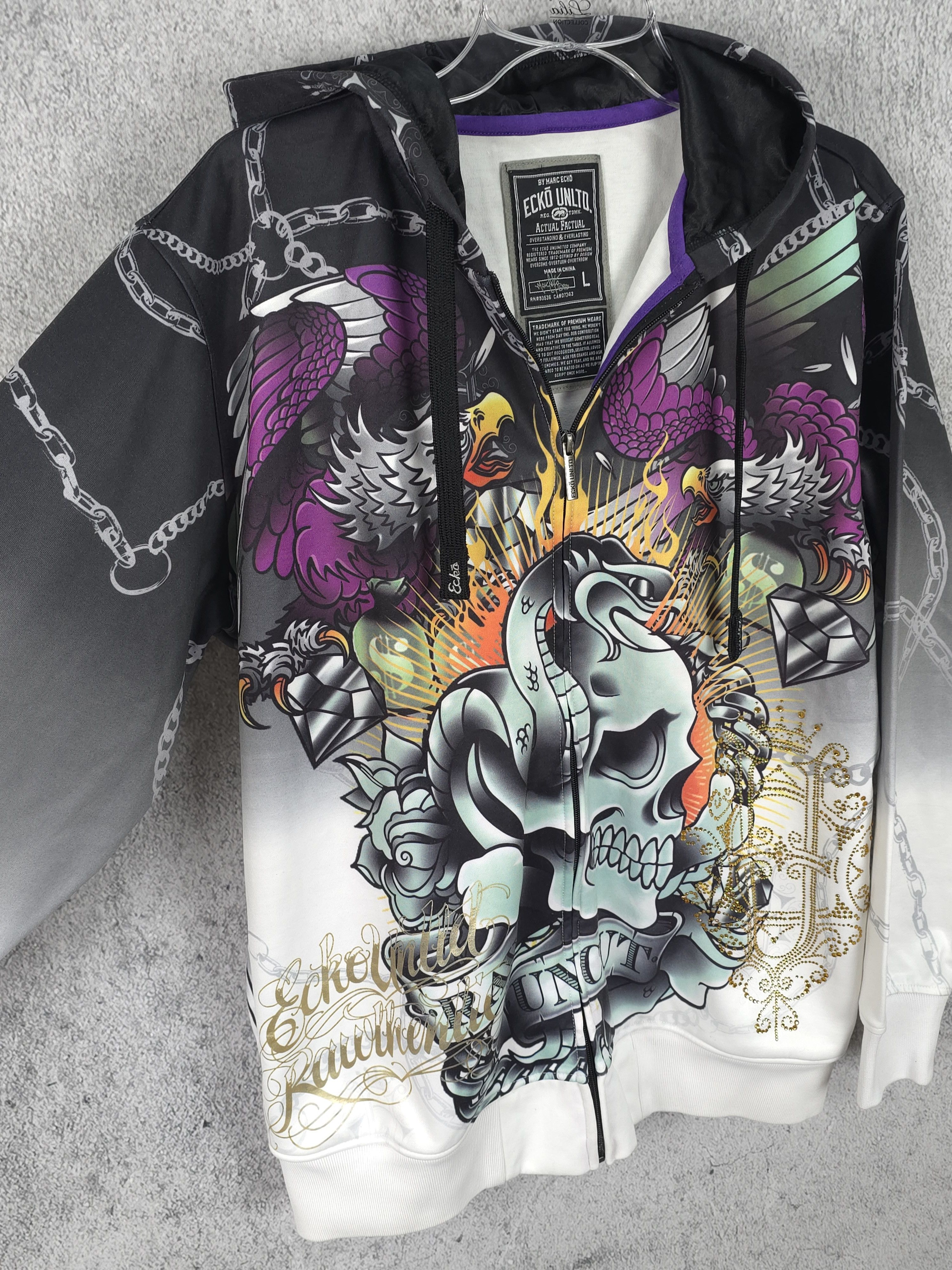 Ecko Unltd. ECKO UNTL. Graffiti Hoodie Oversize Size US L / EU 52-54 / 3 - 3 Thumbnail