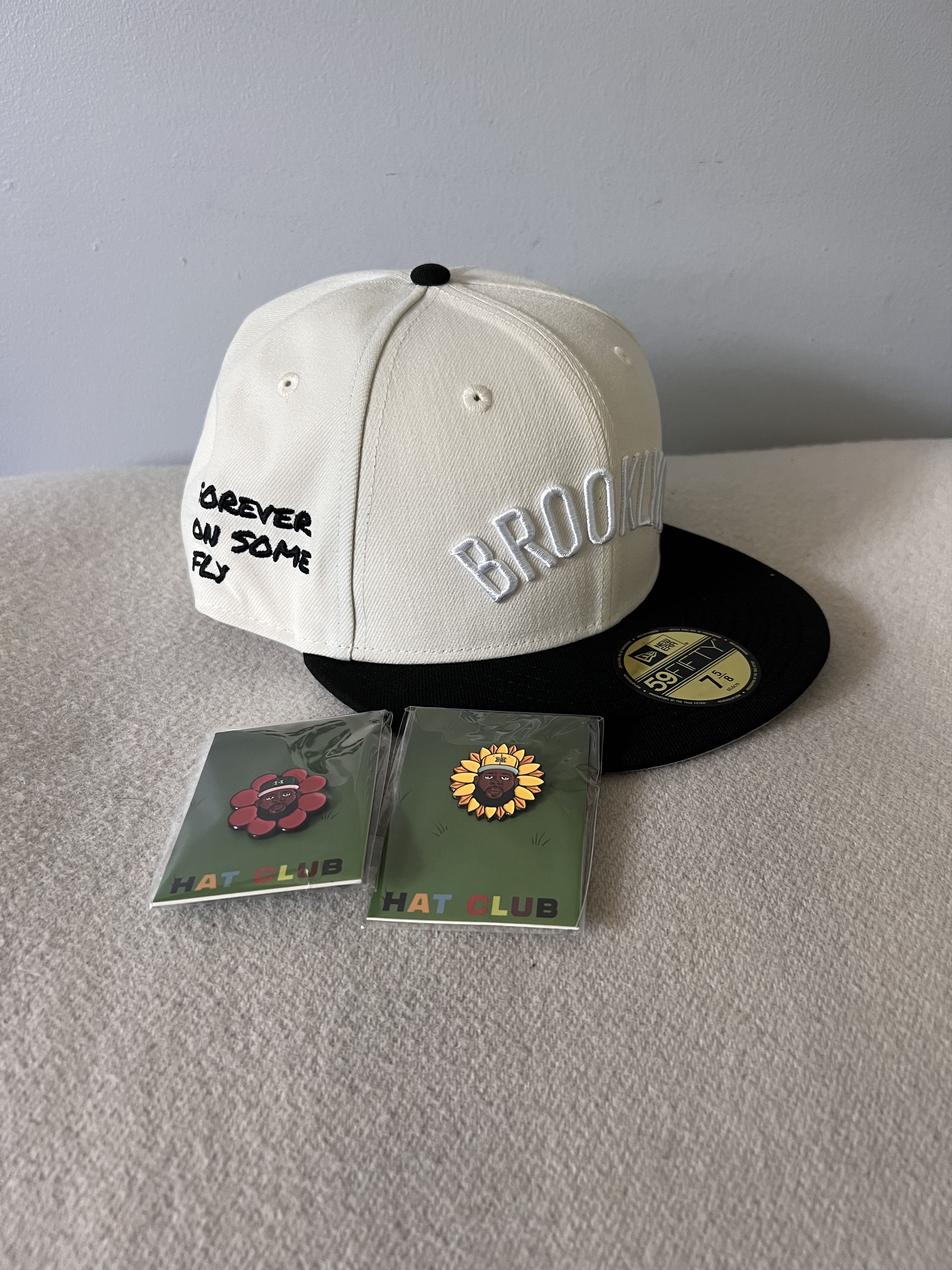Hat Club 7 5/8 New Era Jae Tips Brooklyn Nets 59FIFTY Fitted Hat Size ONE SIZE - 1 Thumbnail