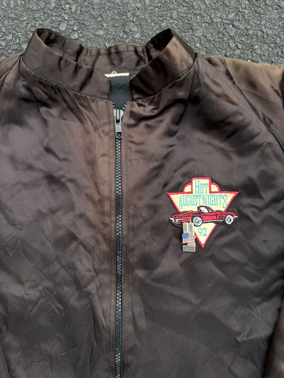 Vintage 1992 Hot August Nights Hot Rod Car Vintage 90’s Satin Jacket Size US M / EU 48-50 / 2 - 10 Thumbnail