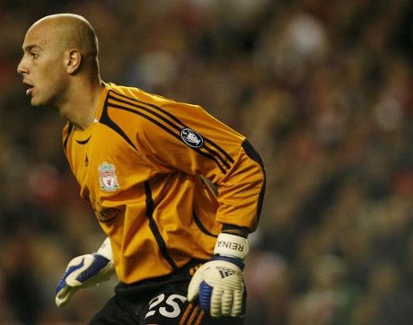 Adidas × Vintage LIVERPOOL ADIDAS 2006/2007 FOOTBALL GK SHORTS #25 REINA Size US 37 - 11 Thumbnail