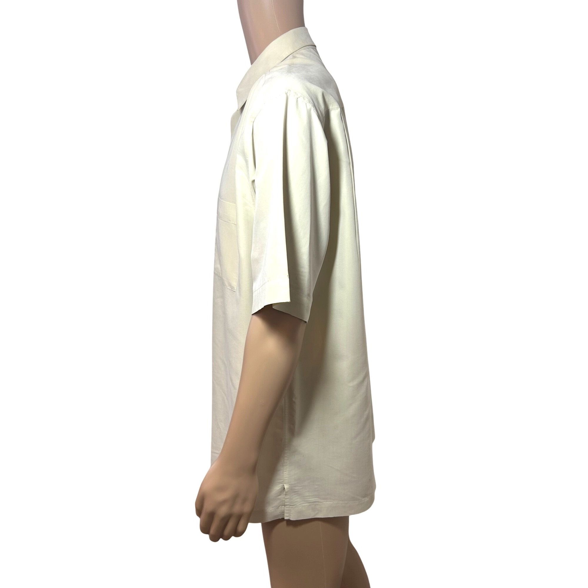 Alfani Alfani Men’s Button Up Shirt L Pale Yellow Short Sleeve Vtg Size US L / EU 52-54 / 3 - 2 Thumbnail