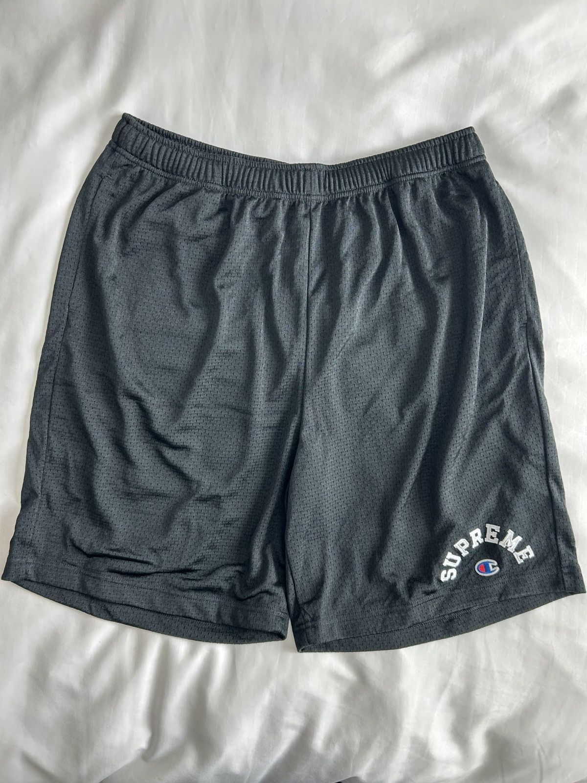 Champion Supreme Champion Mesh Shorts Black Medium | Grailed