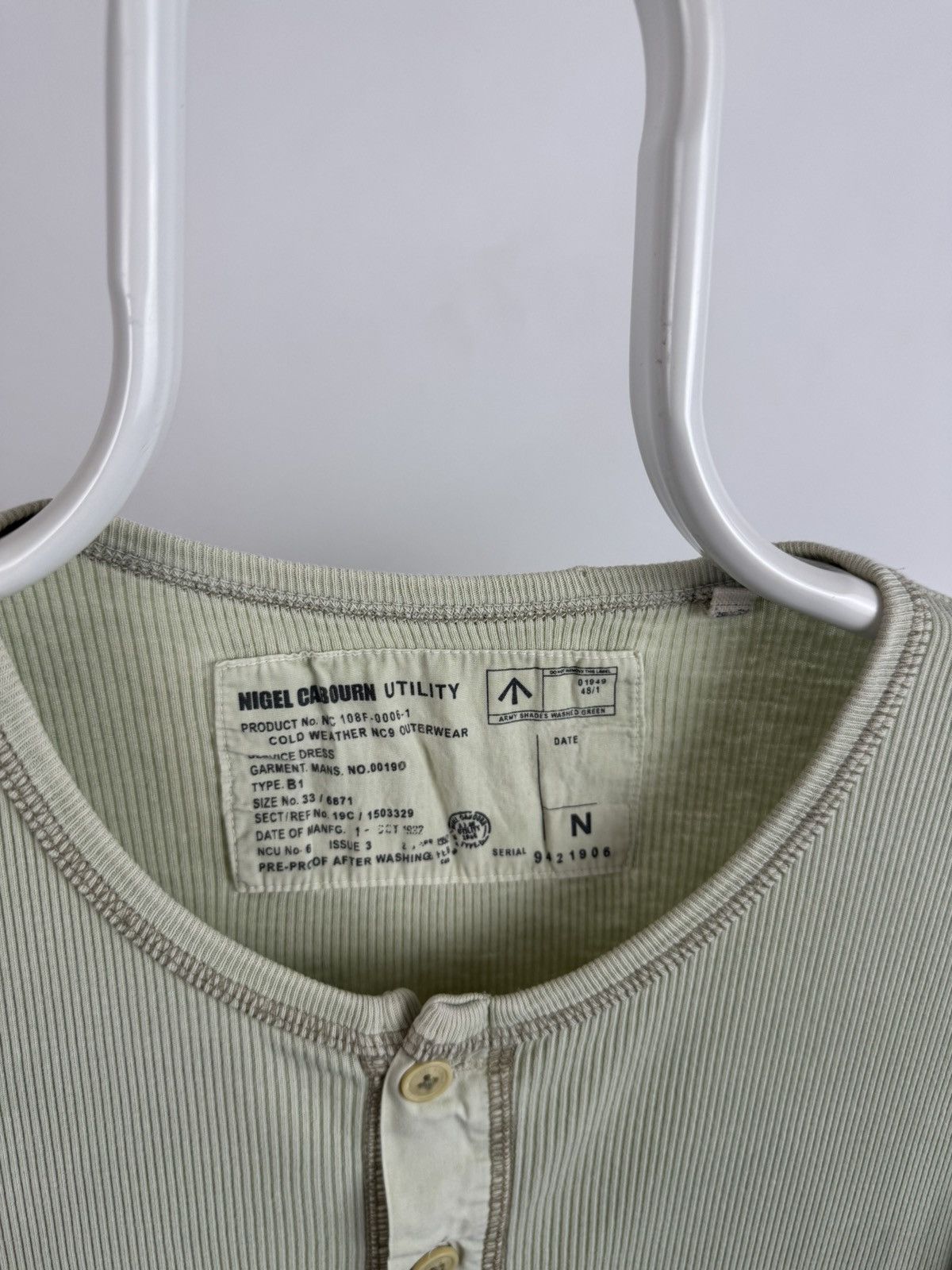 Nigel Cabourn Nigel Cabourn Utility Army Military Tee Size US M / EU 48-50 / 2 - 3 Thumbnail