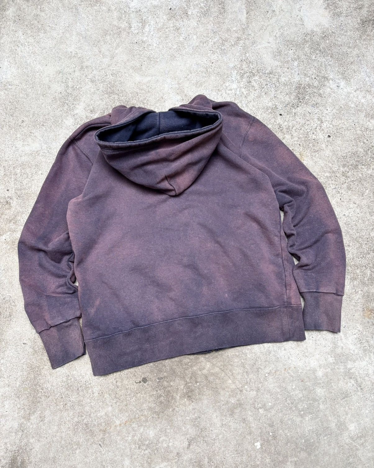 Vintage Faded Thrashed Distressed Discus Zip Hoodie Size US M / EU 48-50 / 2 - 6 Thumbnail