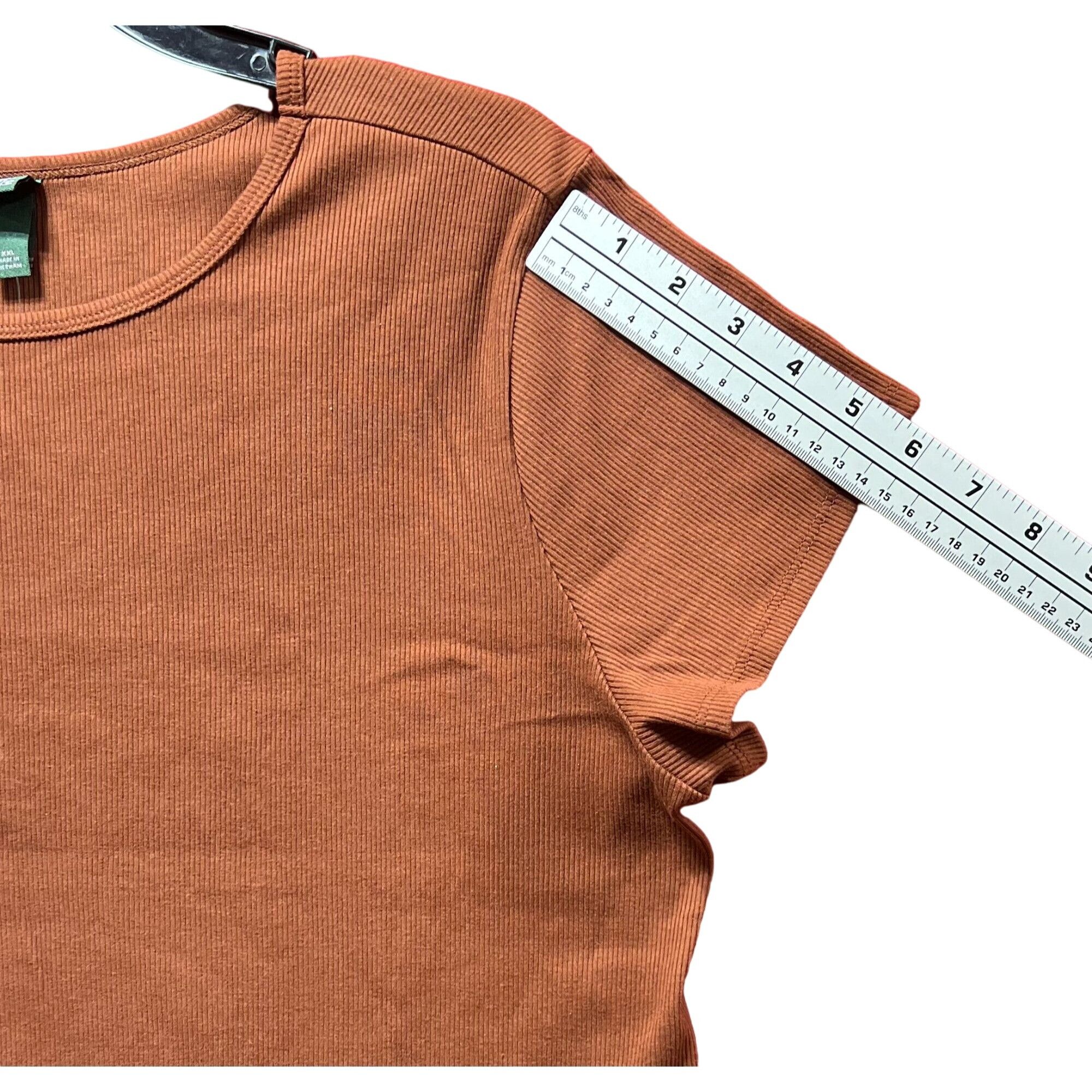 Other Wild Fable - Women's Round Neck Short Sleeve T-Shirt - Brown Size XXL / US 16-18 / IT 52-54 - 7 Thumbnail