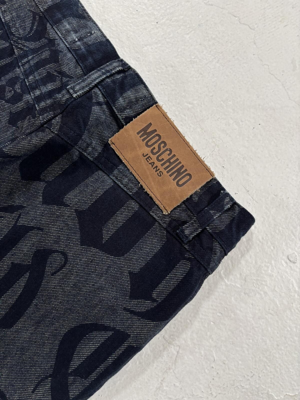 Moschino Moschino Old English Newspaper Denim Size US 28 / EU 44 - 4 Thumbnail