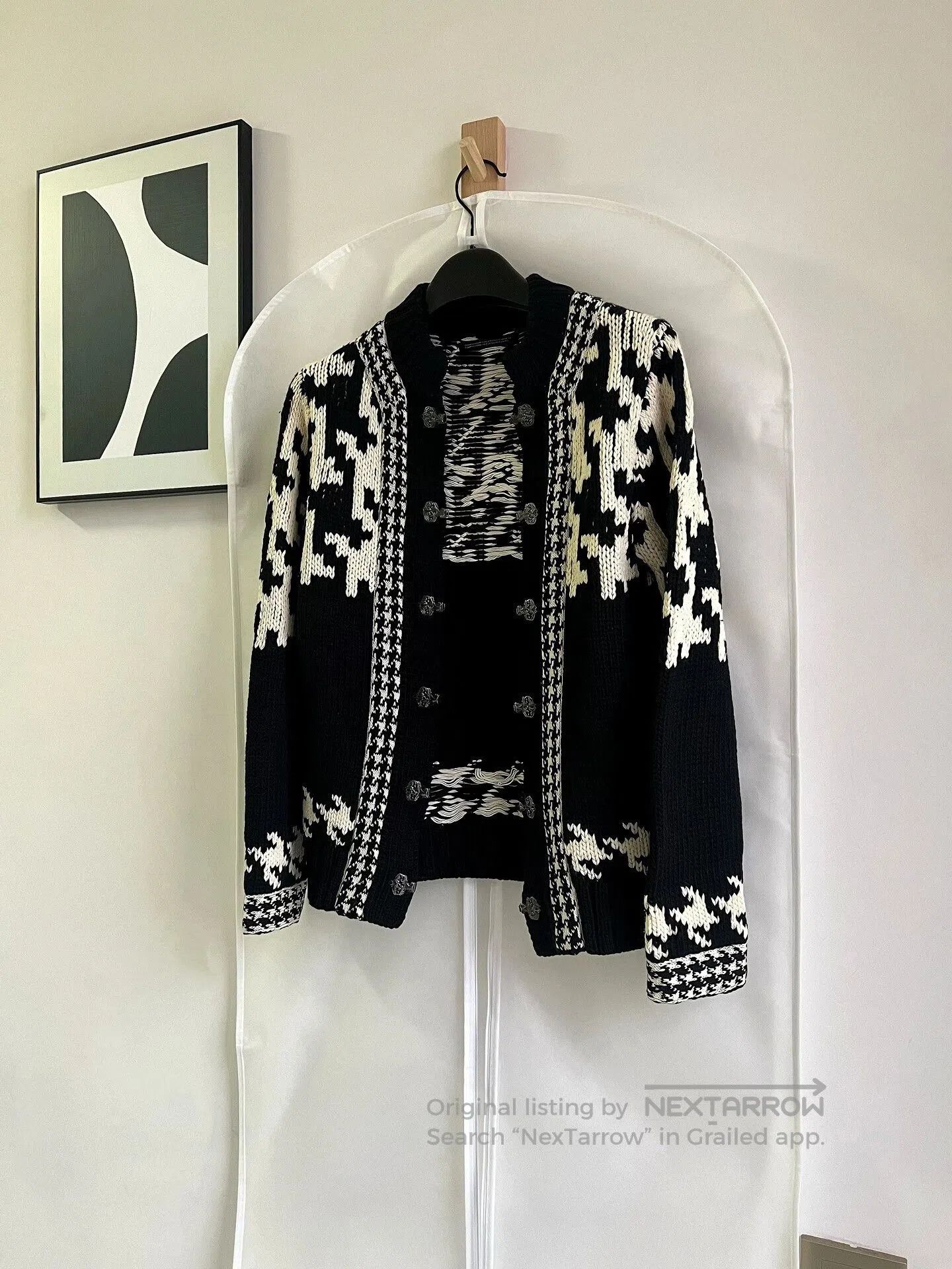 Yohji Yamamoto Yohji Yamamoto Wool Knit Cardigan. Size L / US 10 / IT 46 - 5 Thumbnail