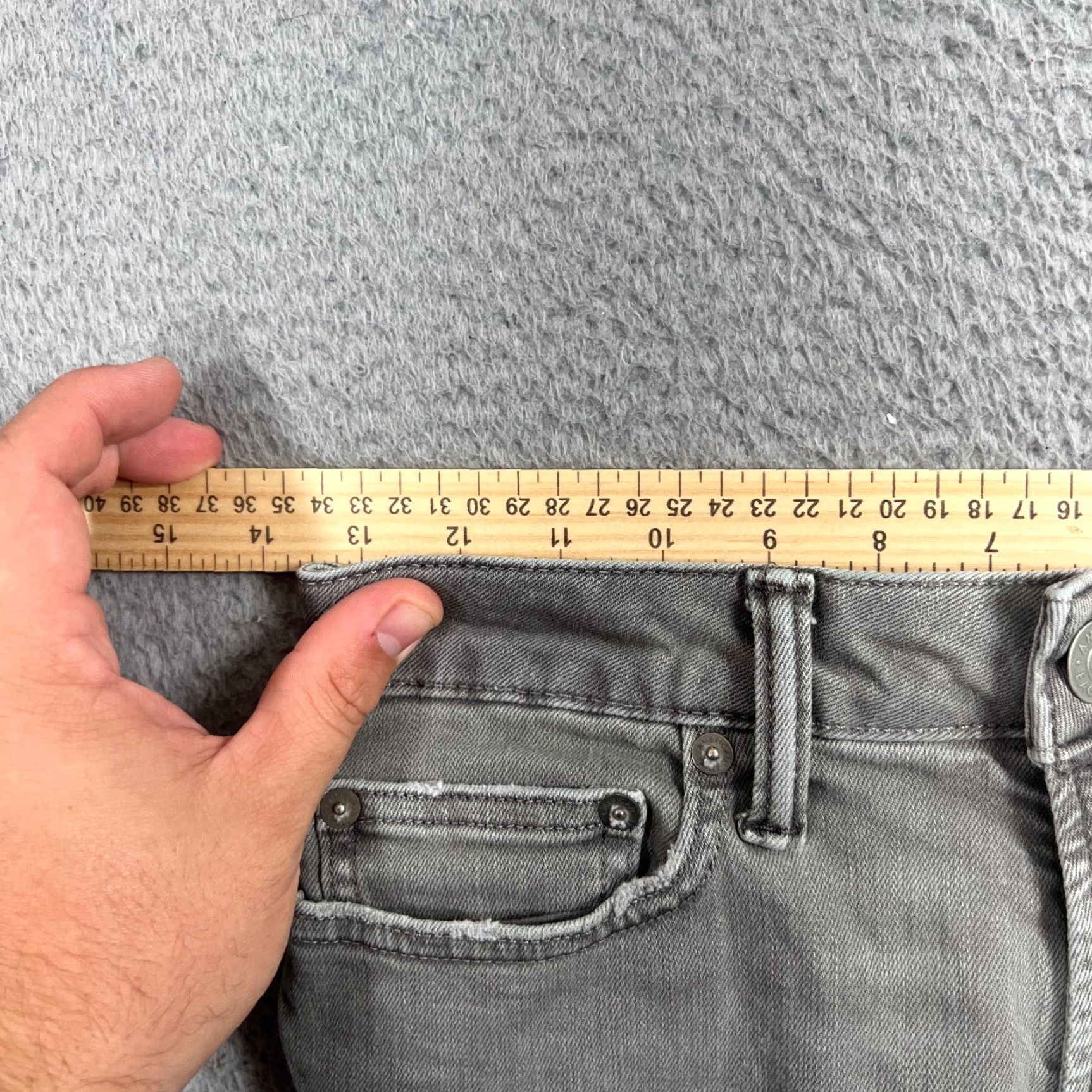 American Eagle Outfitters American Eagle Jeans Men 26x28 Skinny Distressed Blue Size US 26 / EU 42 - 4 Thumbnail