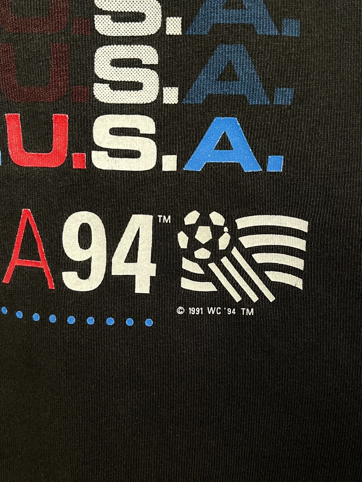Nutmeg Vtg tee World Cup USA 1994 "World Tour / soldout” Size US XL / EU 56 / 4 - 3 Thumbnail