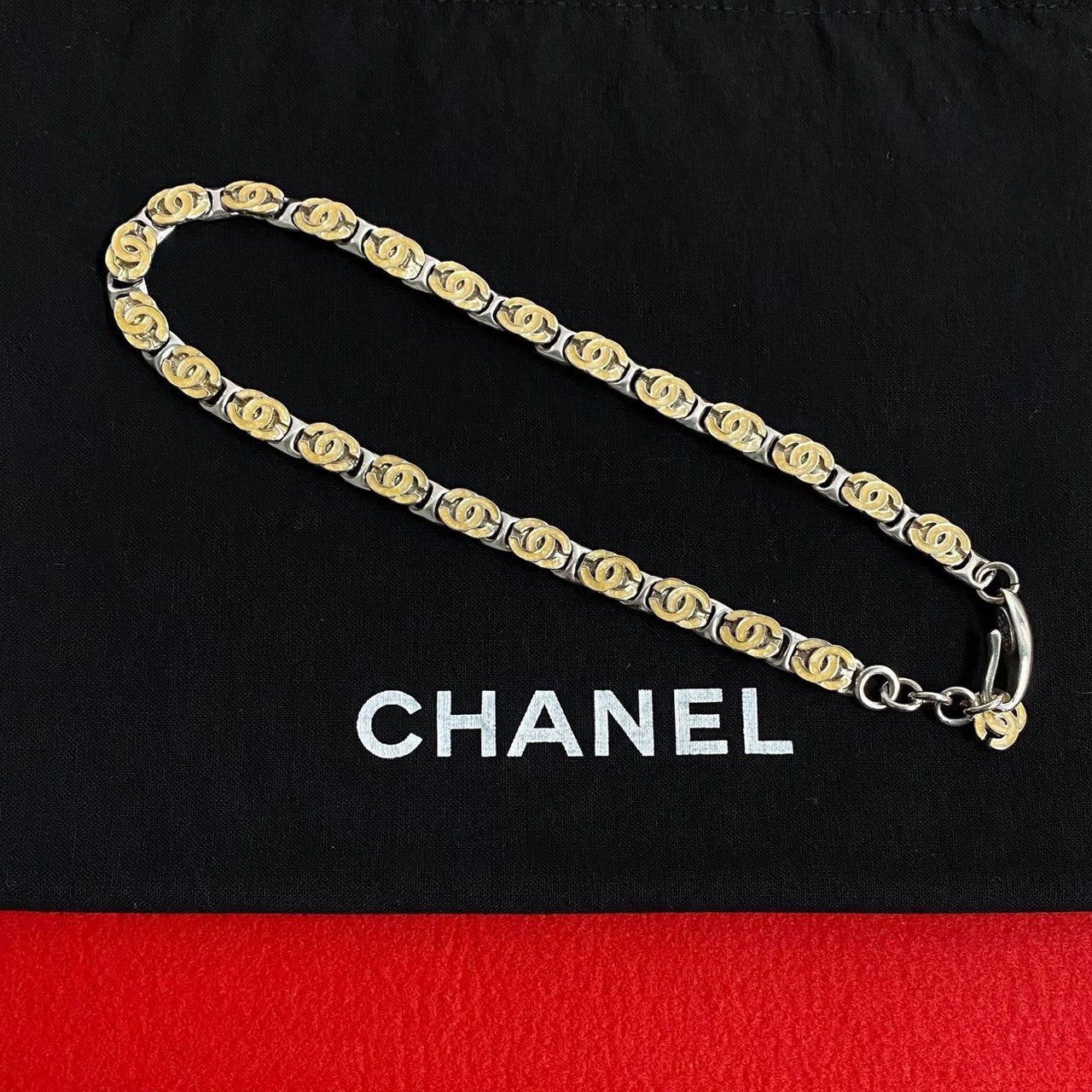 Chanel Necklace Silver Silver
