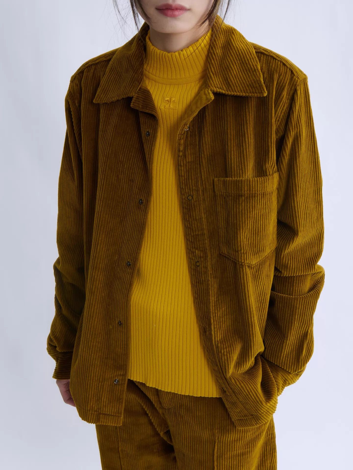 Acne Studios Acne Studios Tan Corduroy Shirt & Trouser Suit 46 Size US S / EU 44-46 / 1 - 5 Thumbnail