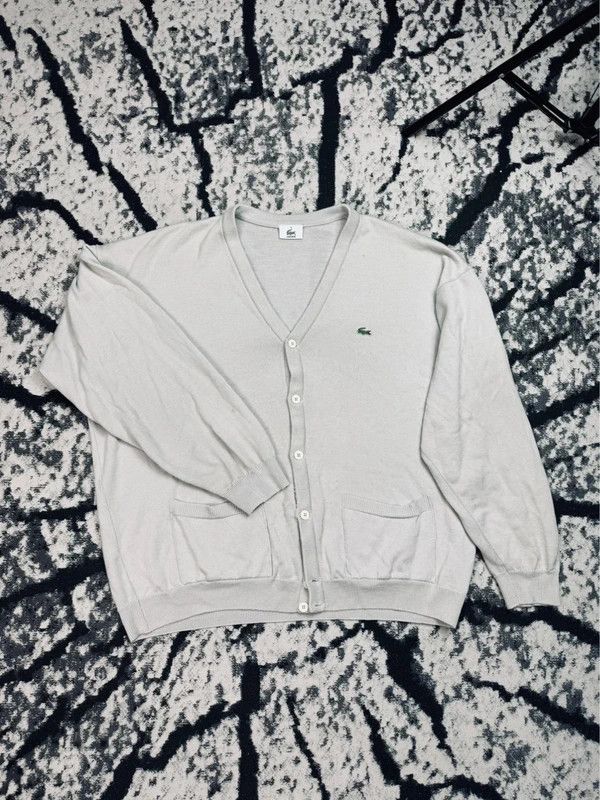 Lacoste Lacoste Cardigan Sweater Gray 3XL Size US XXL / EU 58 / 5 - 1 Thumbnail