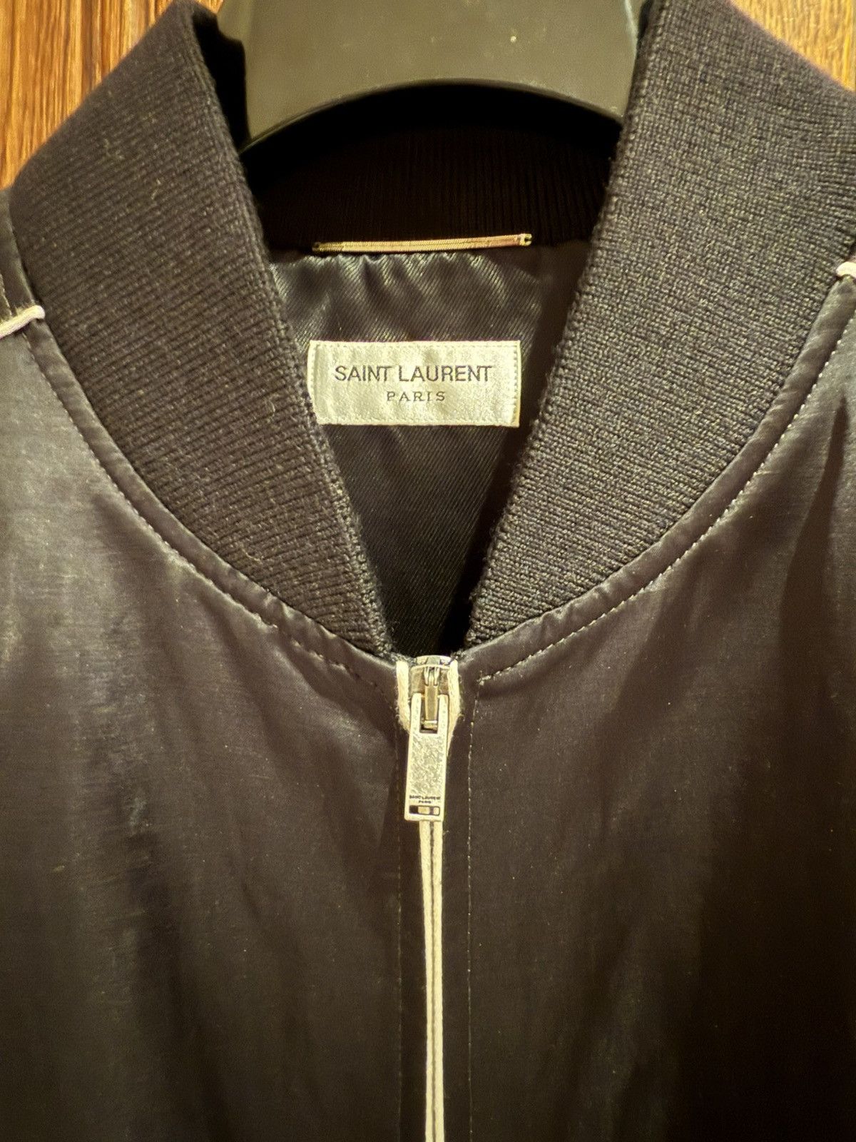 Saint Laurent Paris FW21 Saint Laurent YSL logo black bomber teddy jacket 56 Size US XL / EU 56 / 4 - 15 Thumbnail