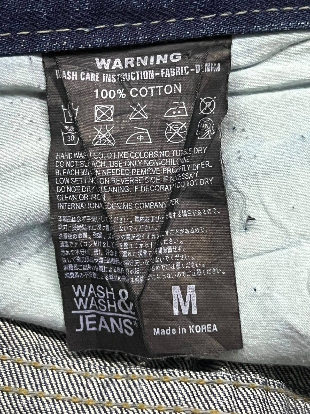 Japanese Brand Vintage The Wash & Wash Blue Denim - Mud Wash Jeans Size US 32 / EU 48 - 13 Thumbnail