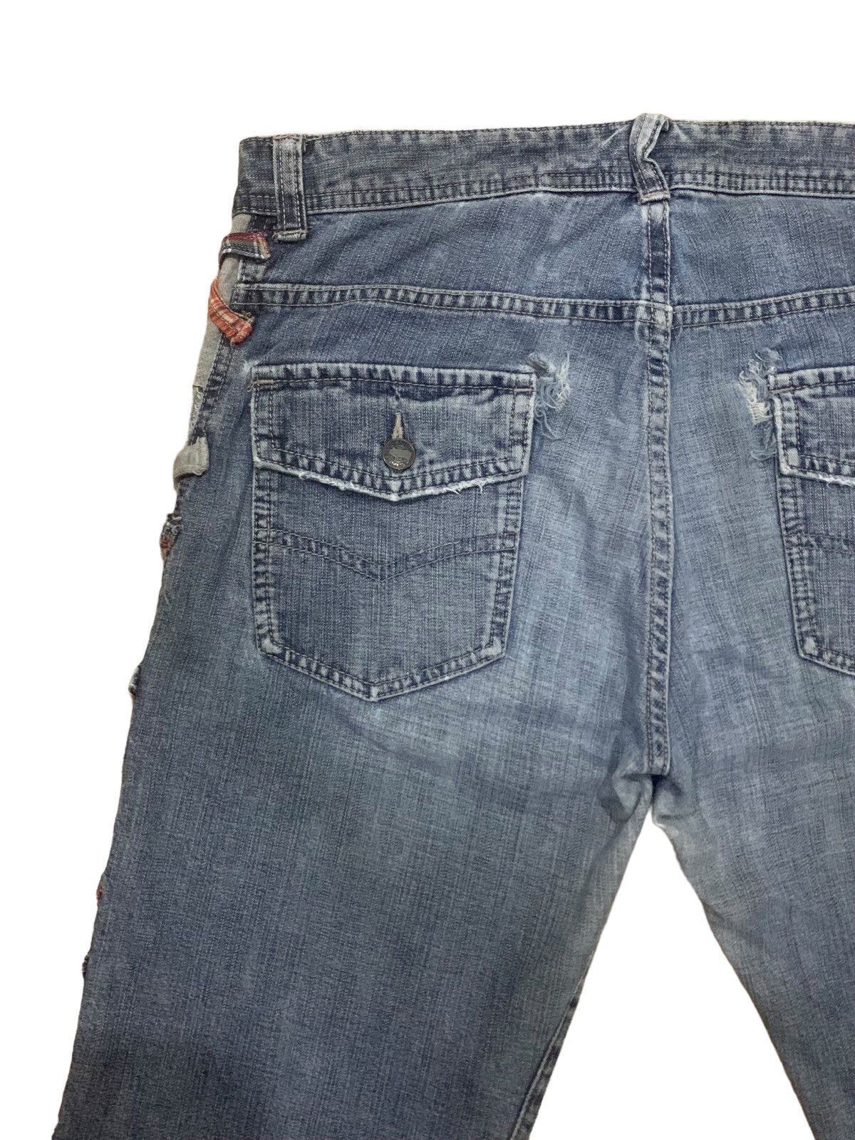 If Six Was Nine × Japanese Brand × Le Grande Bleu (L.G.B.) Vintage Punk Drug Store Bondage Jeans Size US 33 - 14 Thumbnail