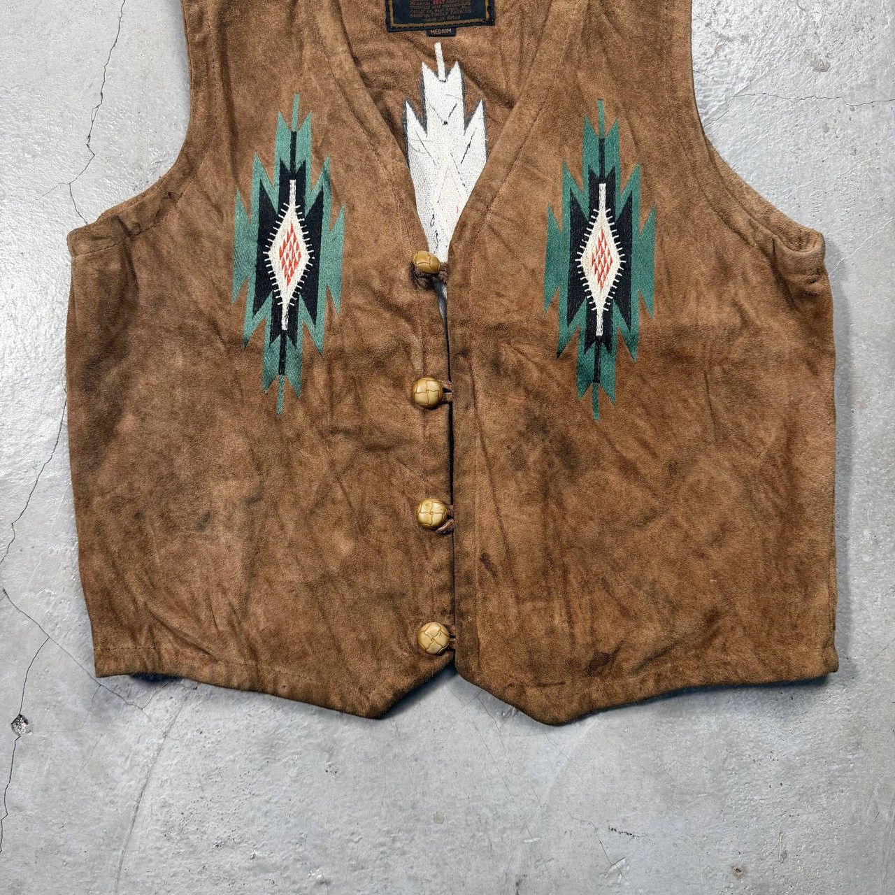 Other Vintage Gembony Suede Leather Southwestern Western Vest Size US M / EU 48-50 / 2 - 4 Thumbnail