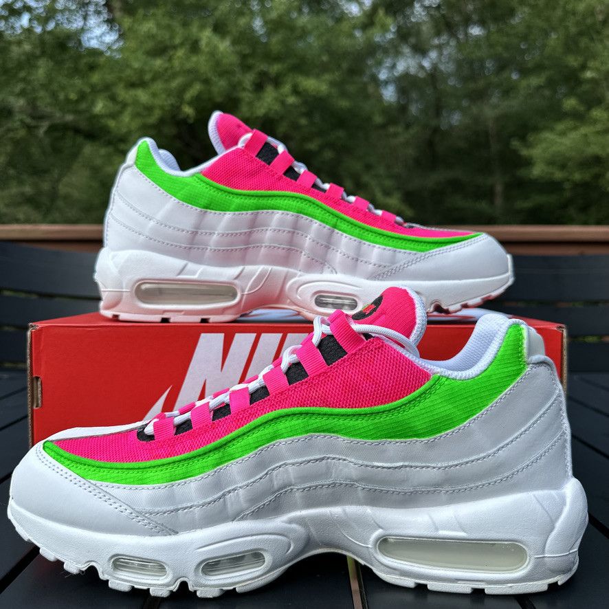 Nike Nike Air Max 95 Custom Watermelon - Pink/Green/White Size 10 Size US 10 / EU 43 - 4 Thumbnail