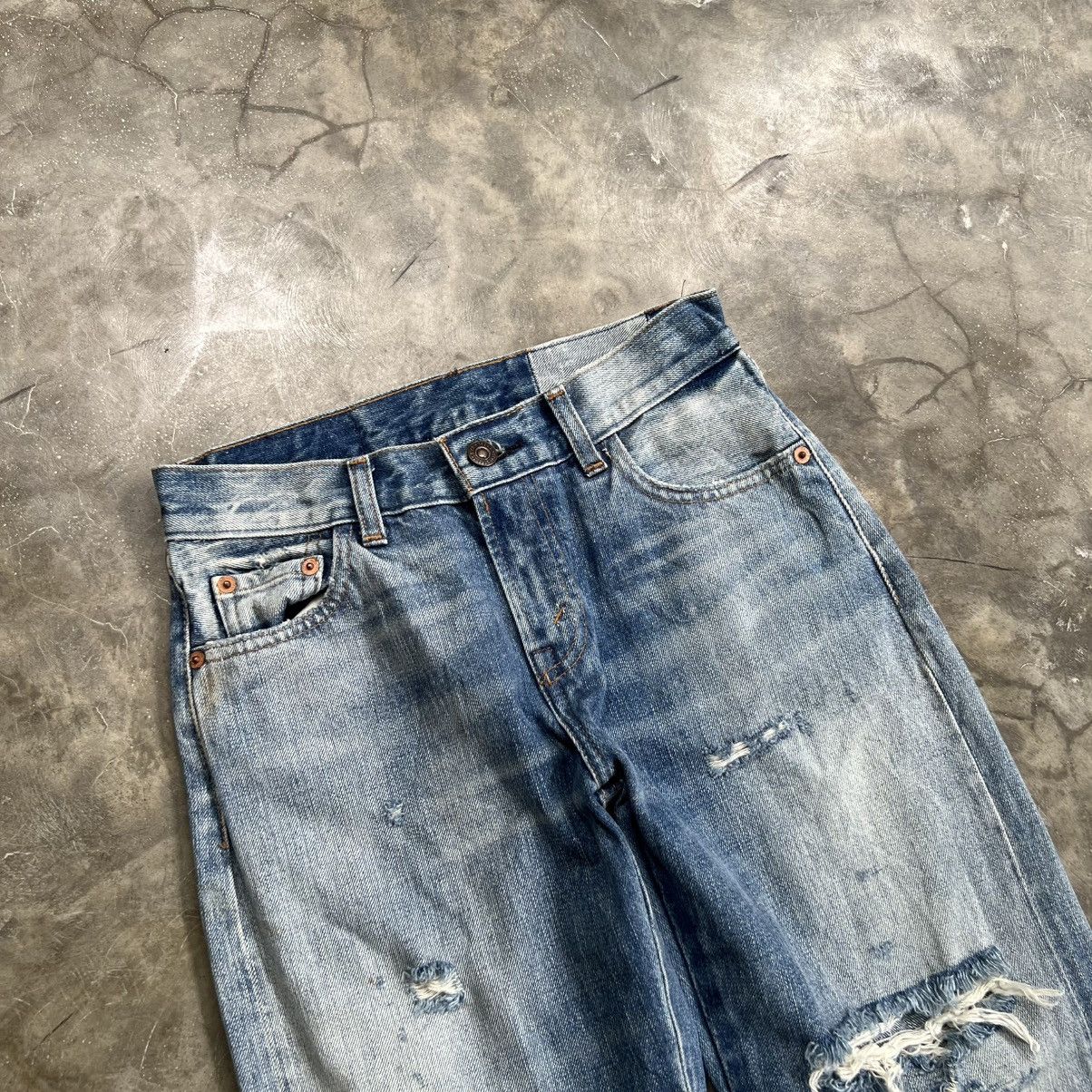 Levi's Vintage 70s Levi’s 505-0217 Big E Selvedge Ripped Jeans Size 25" / US 0 / IT 36 - 3 Thumbnail