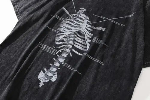 Japanese Brand Streetwear Men Skeleton Oversized Printed Vintage T-Shirt Size US M / EU 48-50 / 2 - 3 Thumbnail