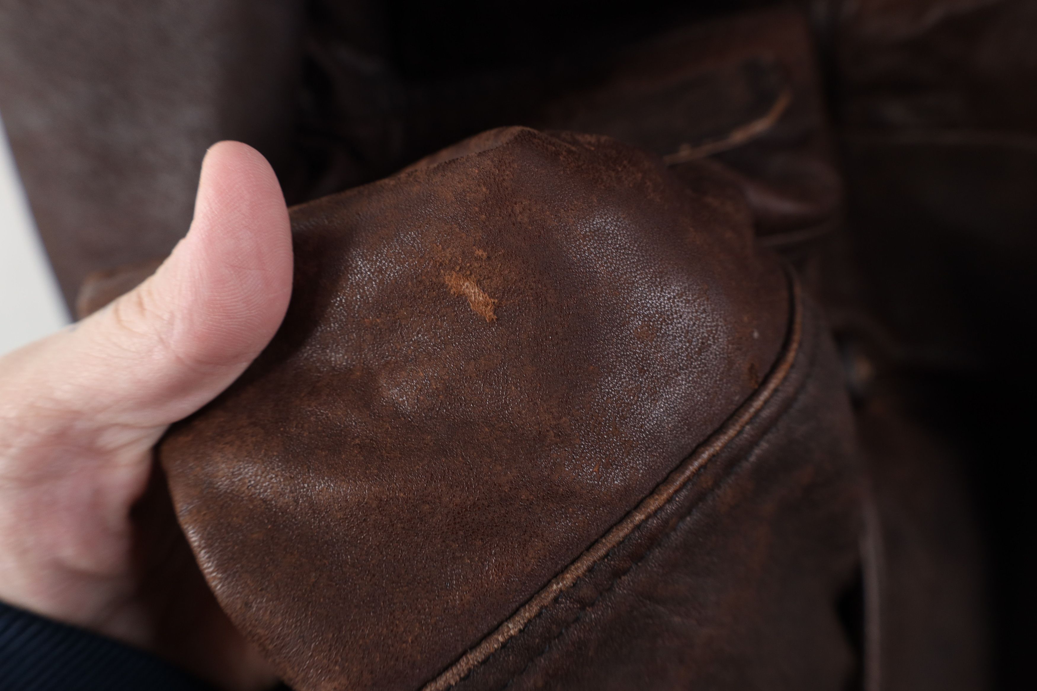 Vintage Vintage 90s Streetwear Leather Rancher Jacket Brown USA Size US XXL / EU 58 / 5 - 7 Thumbnail