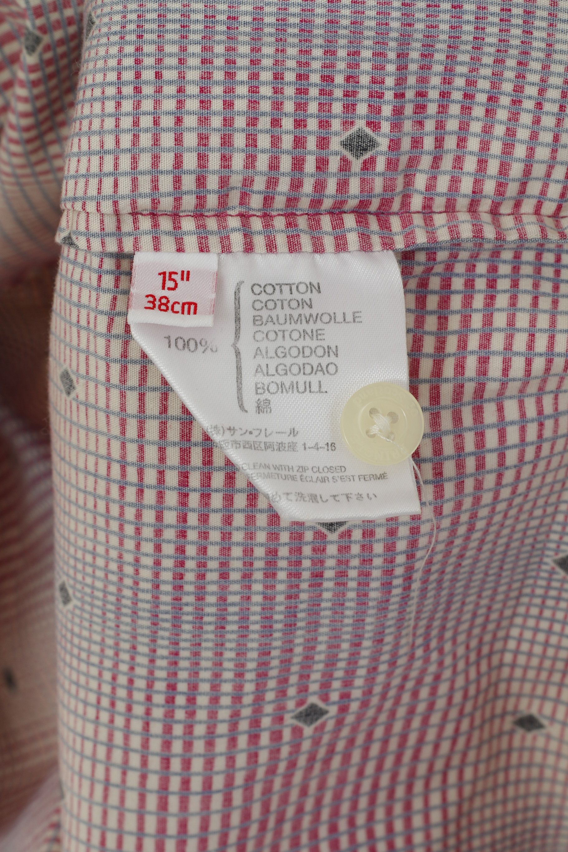 Pringle Of Scotland Pringle Of Scotland Men 15 38 S Casual Shirt Purple 7086 Size US S / EU 44-46 / 1 - 4 Thumbnail