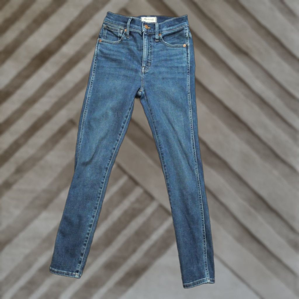 Madewell Madewell Jeans Womens Blue 25 High Rise Skinny Stretch Denim Pants 26x28 Jeans Size 42" / US 20 - 1 Thumbnail