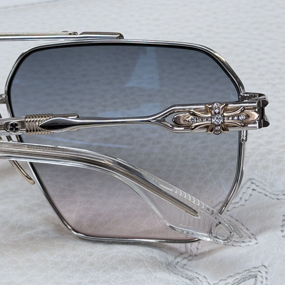 Chrome Hearts 💎JEWEL💎 Chrome Hearts Ripping 1/1 Sunglasses Size ONE SIZE - 15 Thumbnail