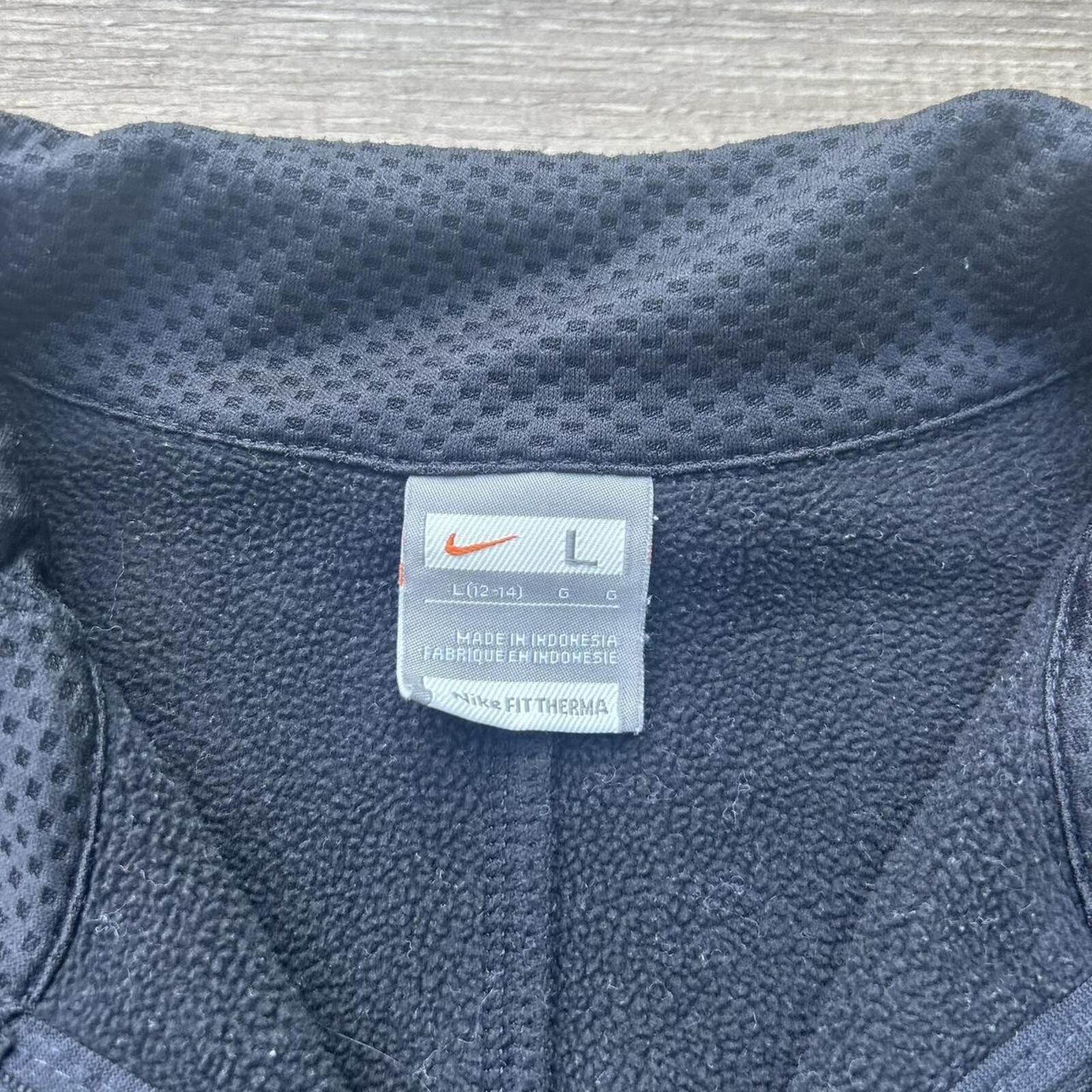 Nike Vintage y2k Women’s Nike Black Quarter Zip Sweatshirt L Size L / US 10 / IT 46 - 3 Thumbnail