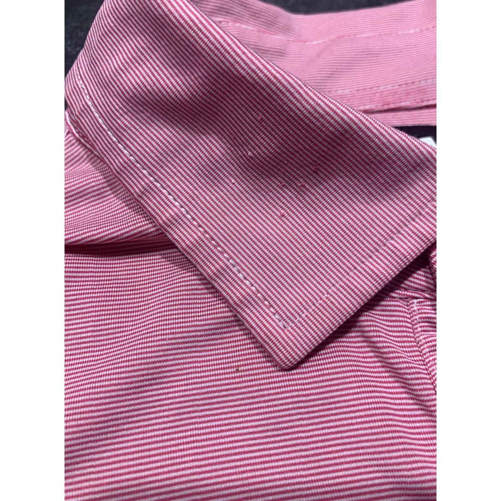 Footjoy FootJoy Performance Golf Polo Shirt Mens Medium Pink Striped Activewear Size US M / EU 48-50 / 2 - 4 Thumbnail