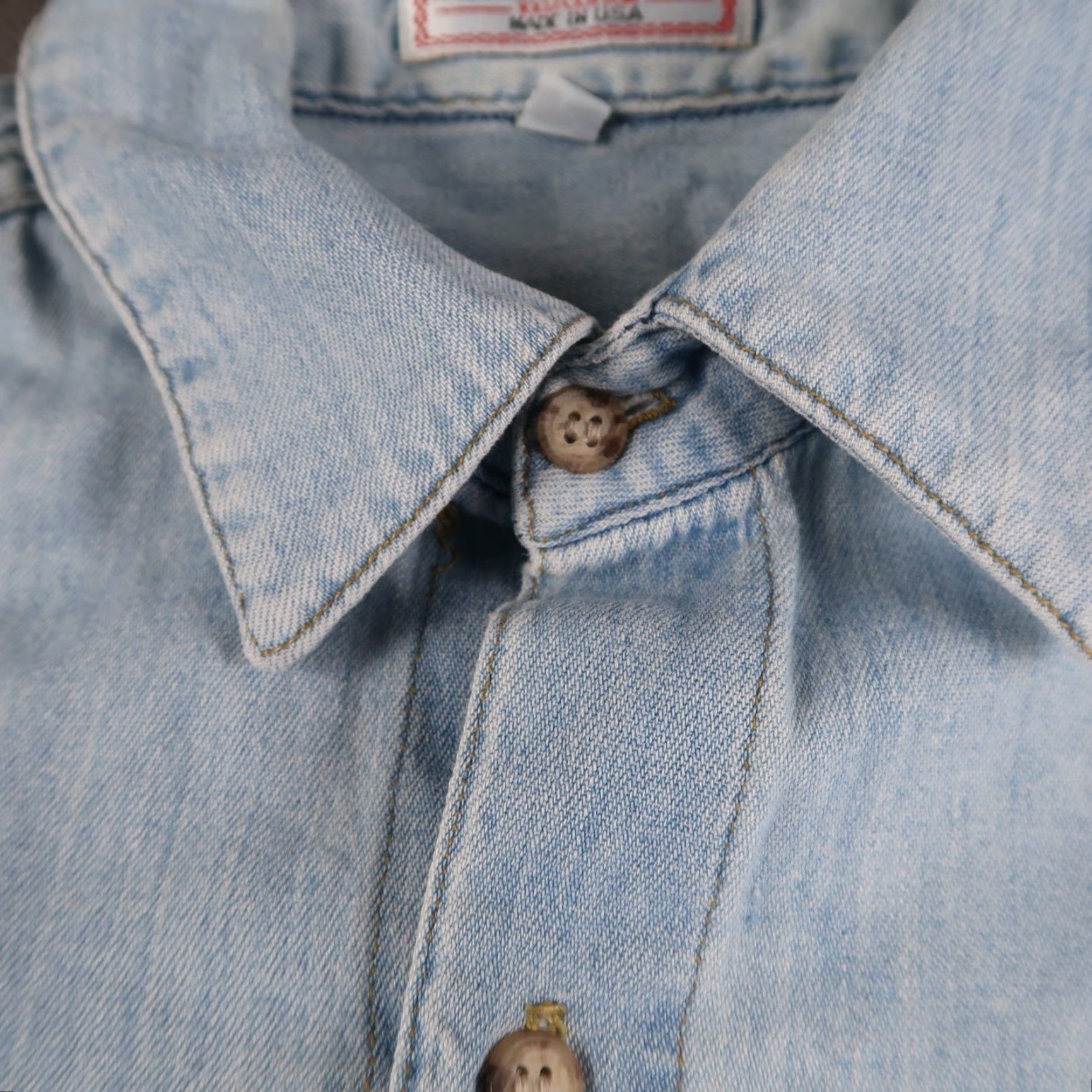 Guess VINTAGE Guess By Georges Marciano Button-Up Denim Embroidered 90s Size 2 Large Blue Unisex Adults Mens Womens (adjust to end gender if applicable) Size XS / US 0-2 / IT 36-38 - 5 Thumbnail