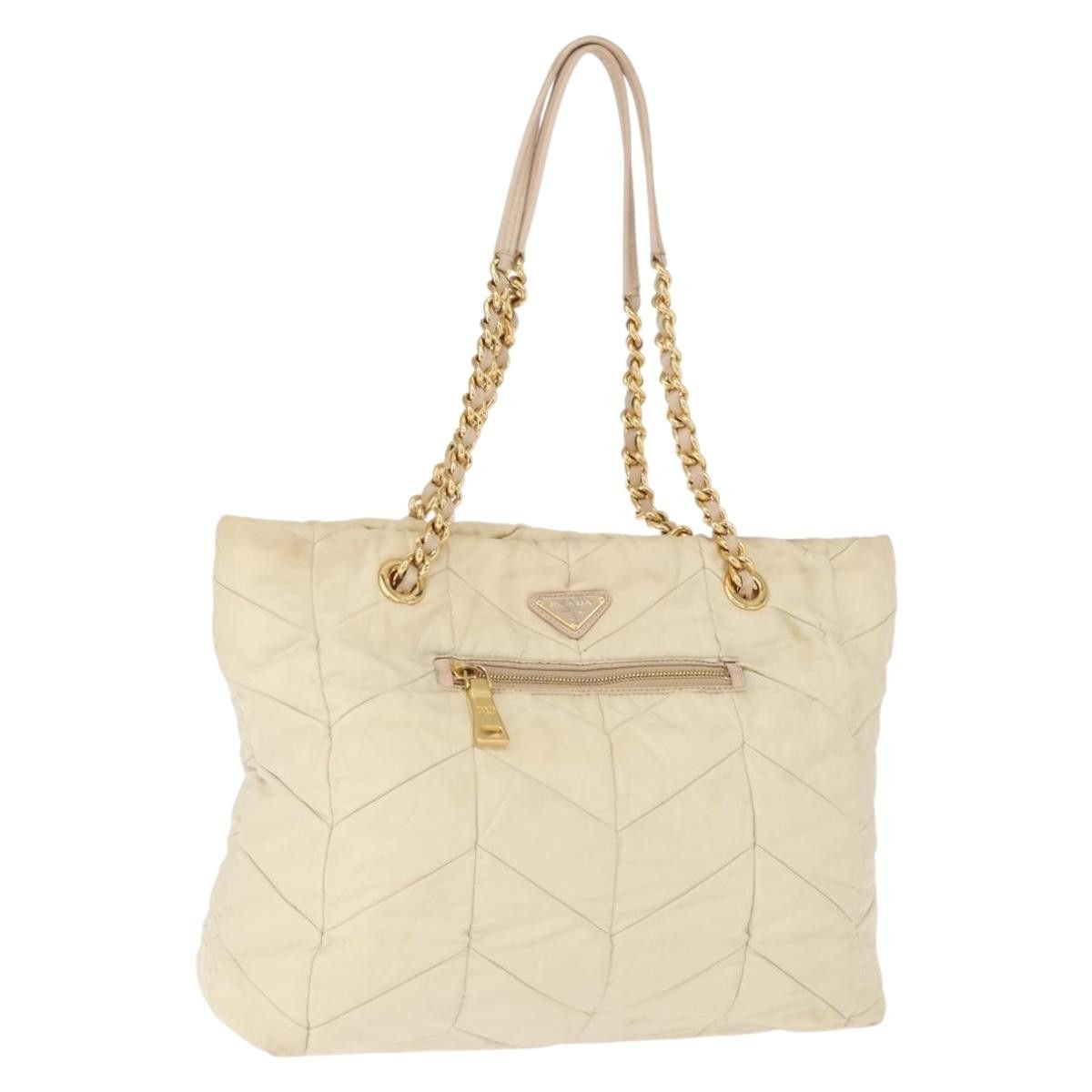 Prada Prada Chain Front Zip Tote Quilted Tessuto Size ONE SIZE - 1 Thumbnail