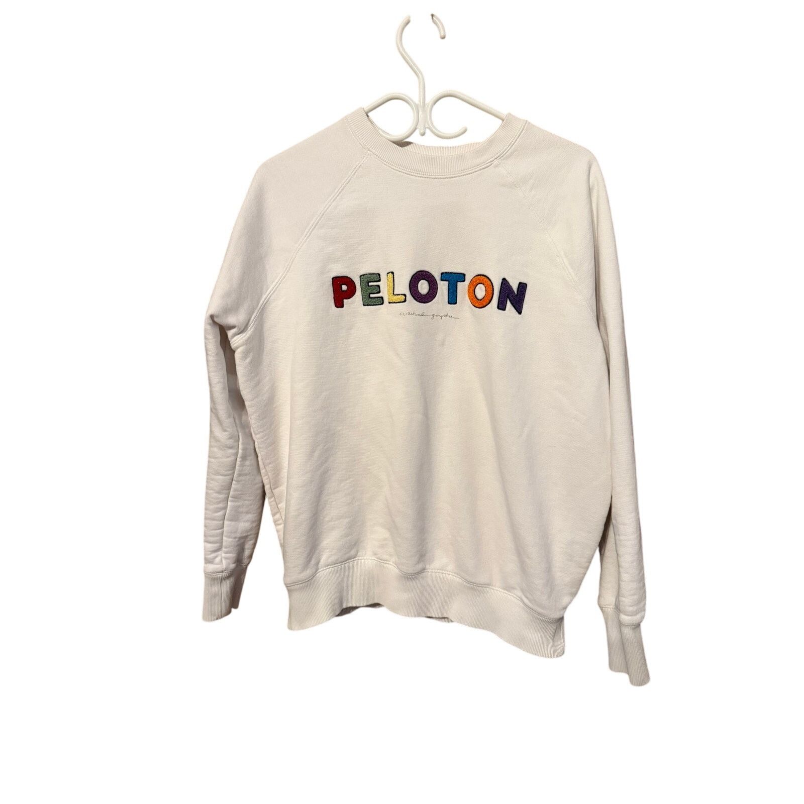 Spiritual Gangster x Peloton Classic Crewneck White Size M