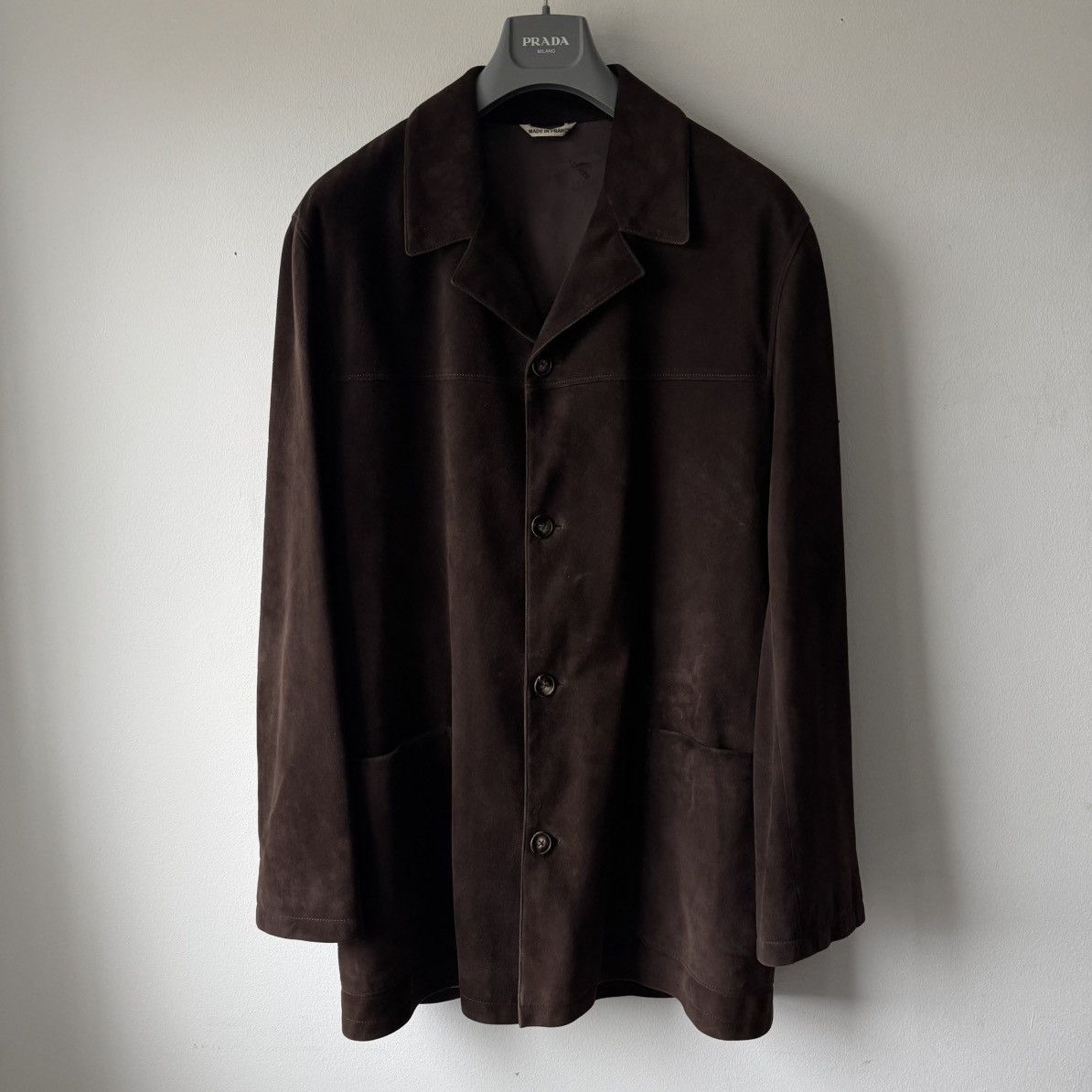 Hermes Hermes 2000's Brown Suede Deer Leather Short Coat Size US L / EU 52-54 / 3 - 1 Thumbnail