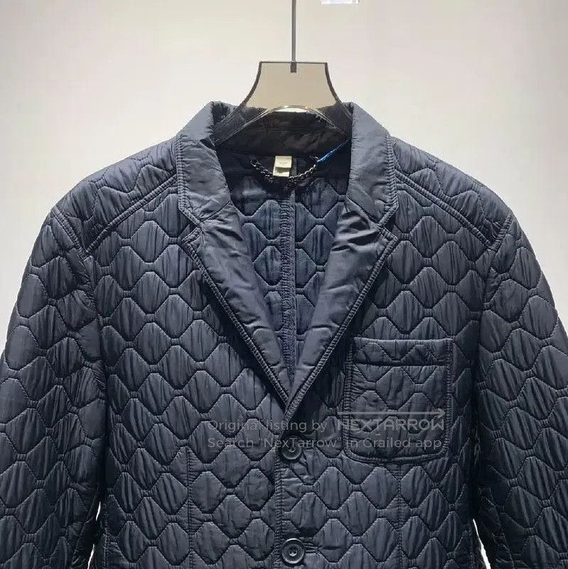 Burberry Burberry Men's Quilted Black Coat. Size US M / EU 48-50 / 2 - 3 Thumbnail