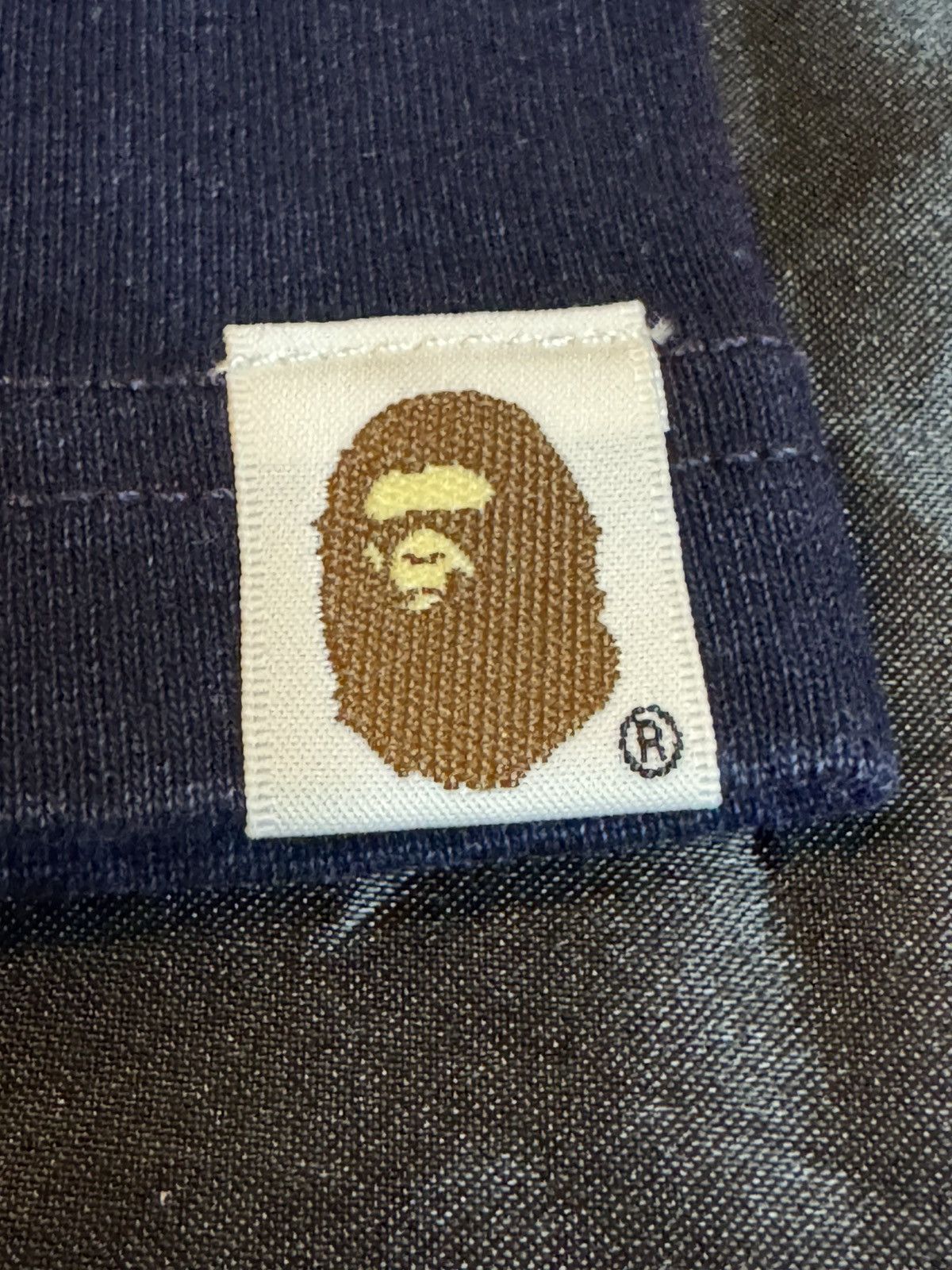 Bape Bape Big Ape Head Indigo Tee Size Large Size US L / EU 52-54 / 3 - 8 Thumbnail