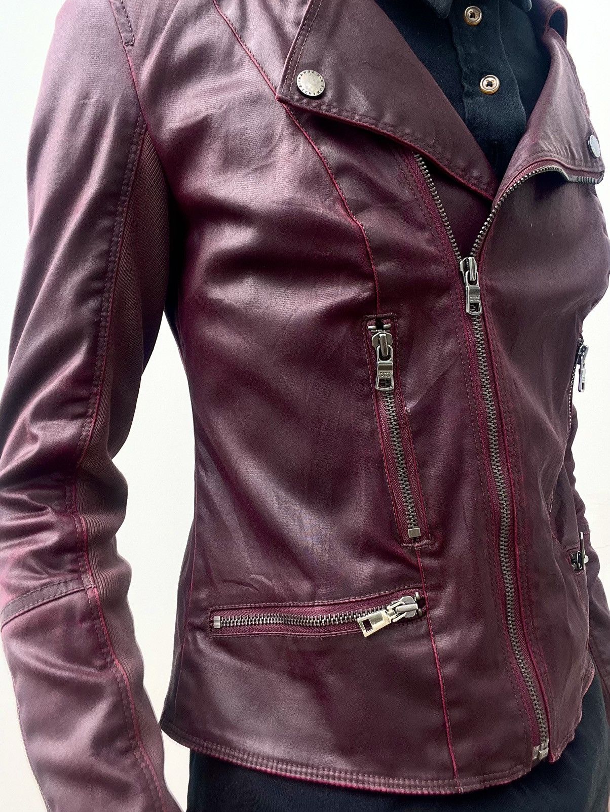 Armani Exchange 2000s Armani Exchange Biker Jacket Size US S / EU 44-46 / 1 - 6 Thumbnail