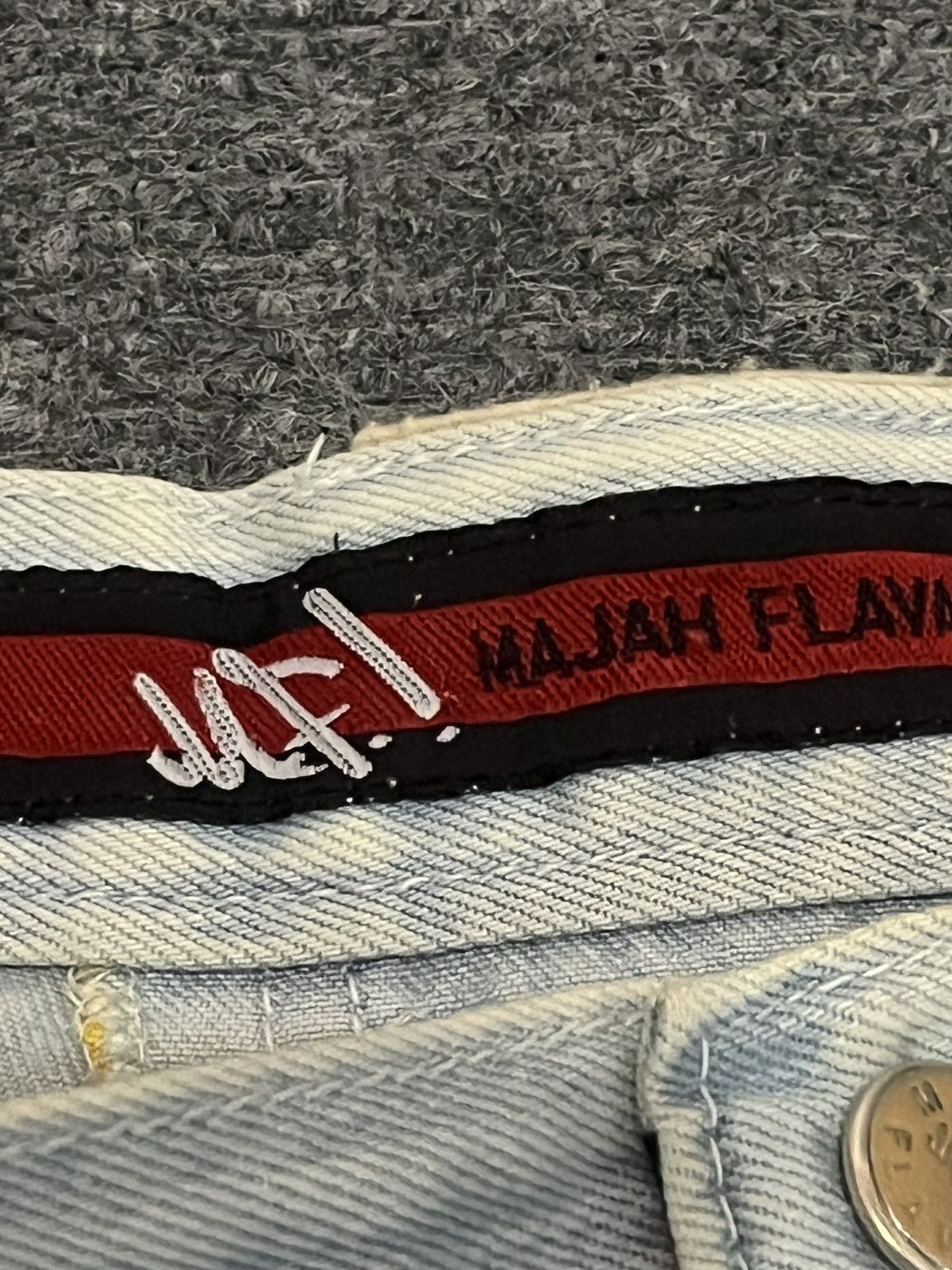 Rap Tees Vintage Majah Flavah Baggy Denim Jorts Y2K Skater Style La Size US 32 / EU 48 - 10 Thumbnail