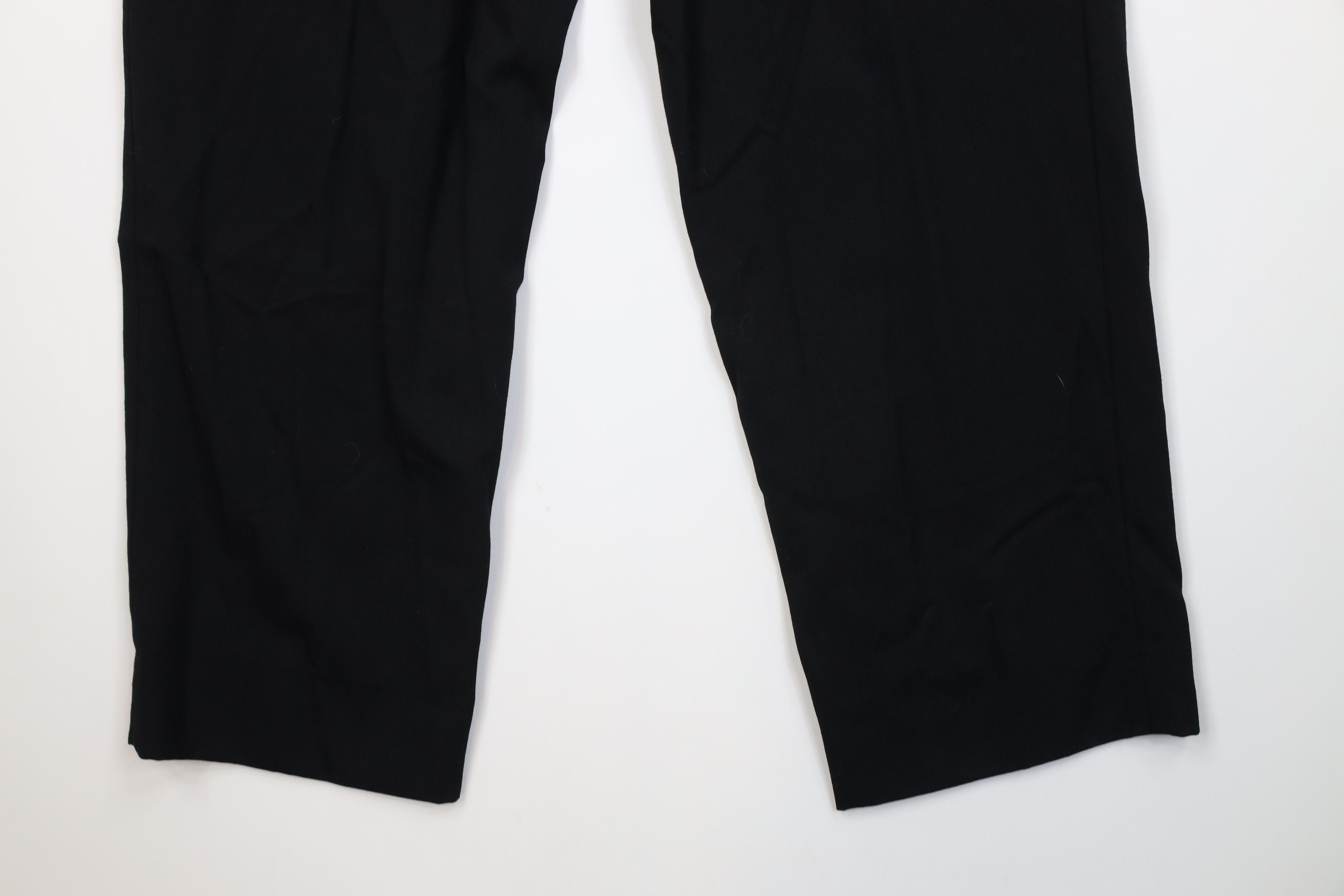 Vintage Vintage 90s Streetwear Gabardine Wide Leg Chino Pants Black Size US 36 / EU 52 - 12 Thumbnail