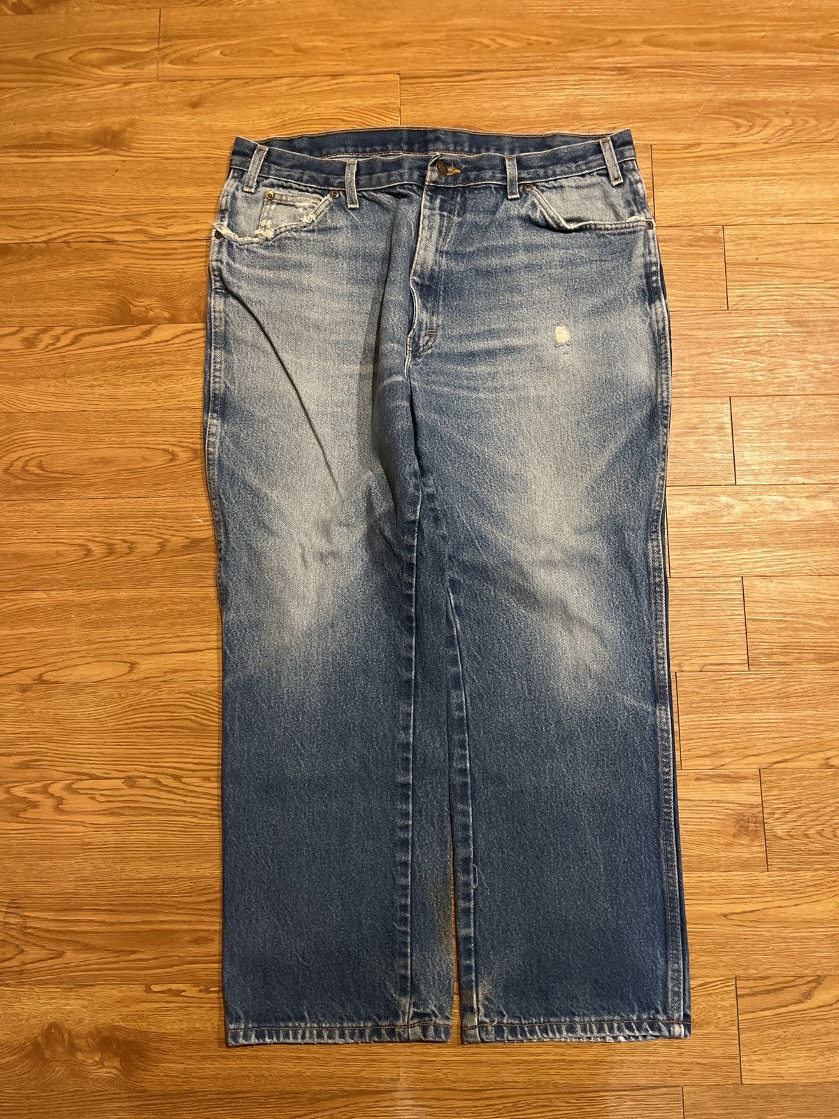 Dickies vintage 90’s baggy dickies thrashed faded work jeans Size US 36 / EU 52 - 2 Thumbnail