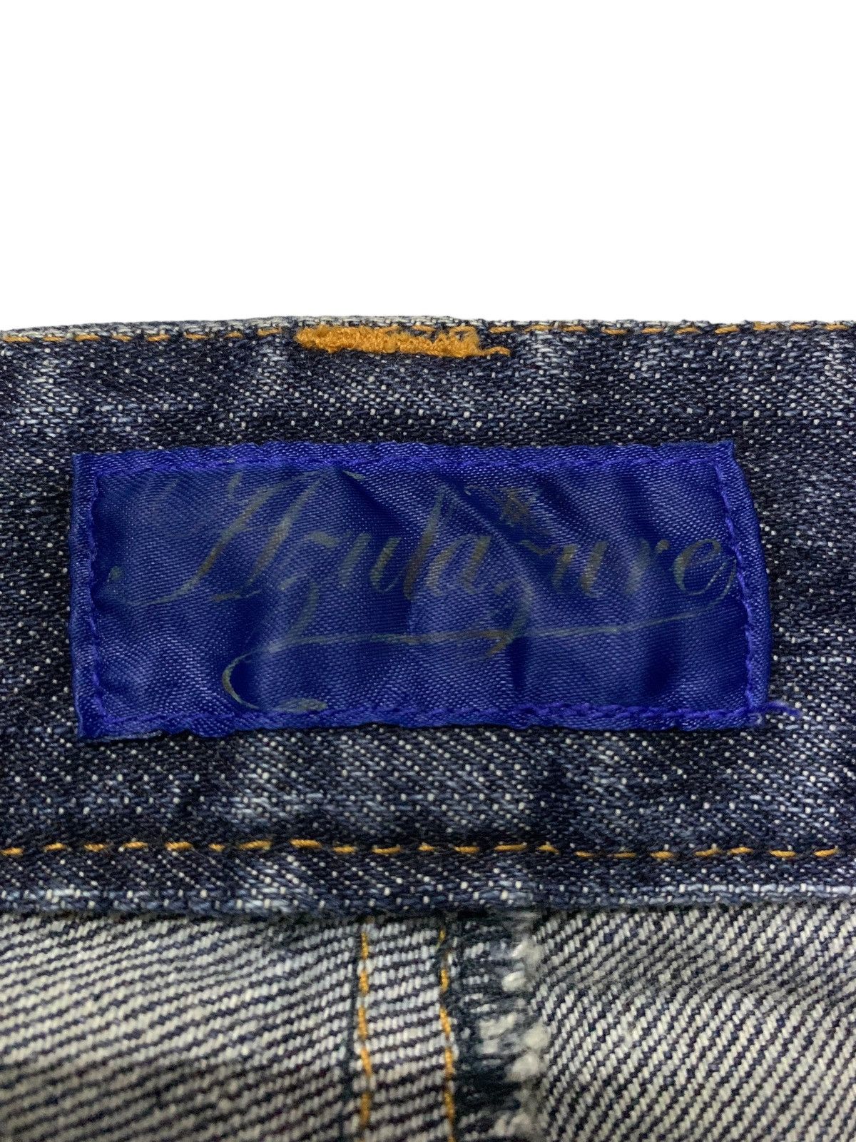 If Six Was Nine × Tornado Mart Azul Pure Japan Flared Geometrical Studded Craft Denim Pants Size US 30 / EU 46 - 17 Thumbnail