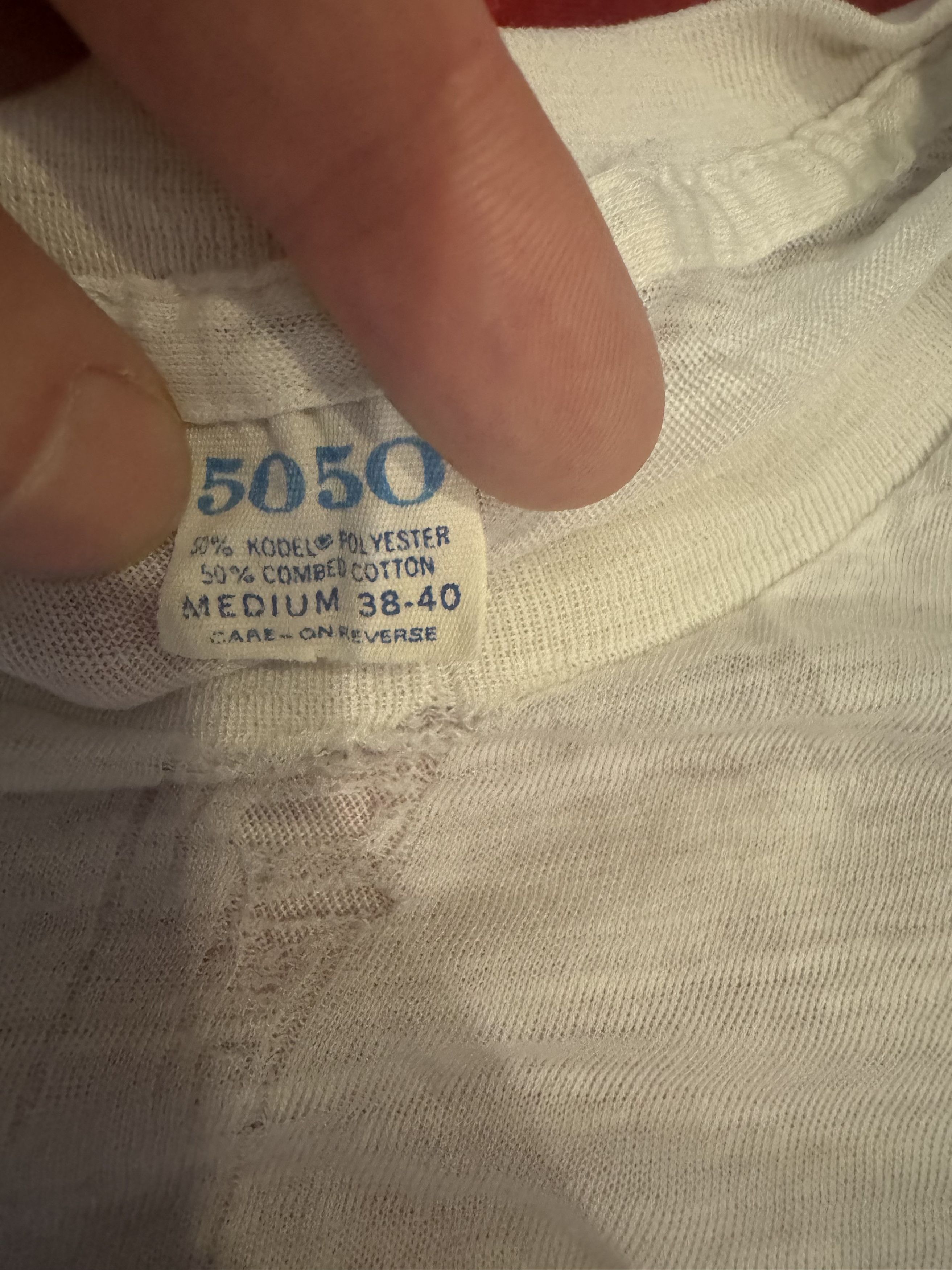 Vintage Vintage White Threadbare Shirt 50/50 Size US XS / EU 42 / 0 - 2 Thumbnail