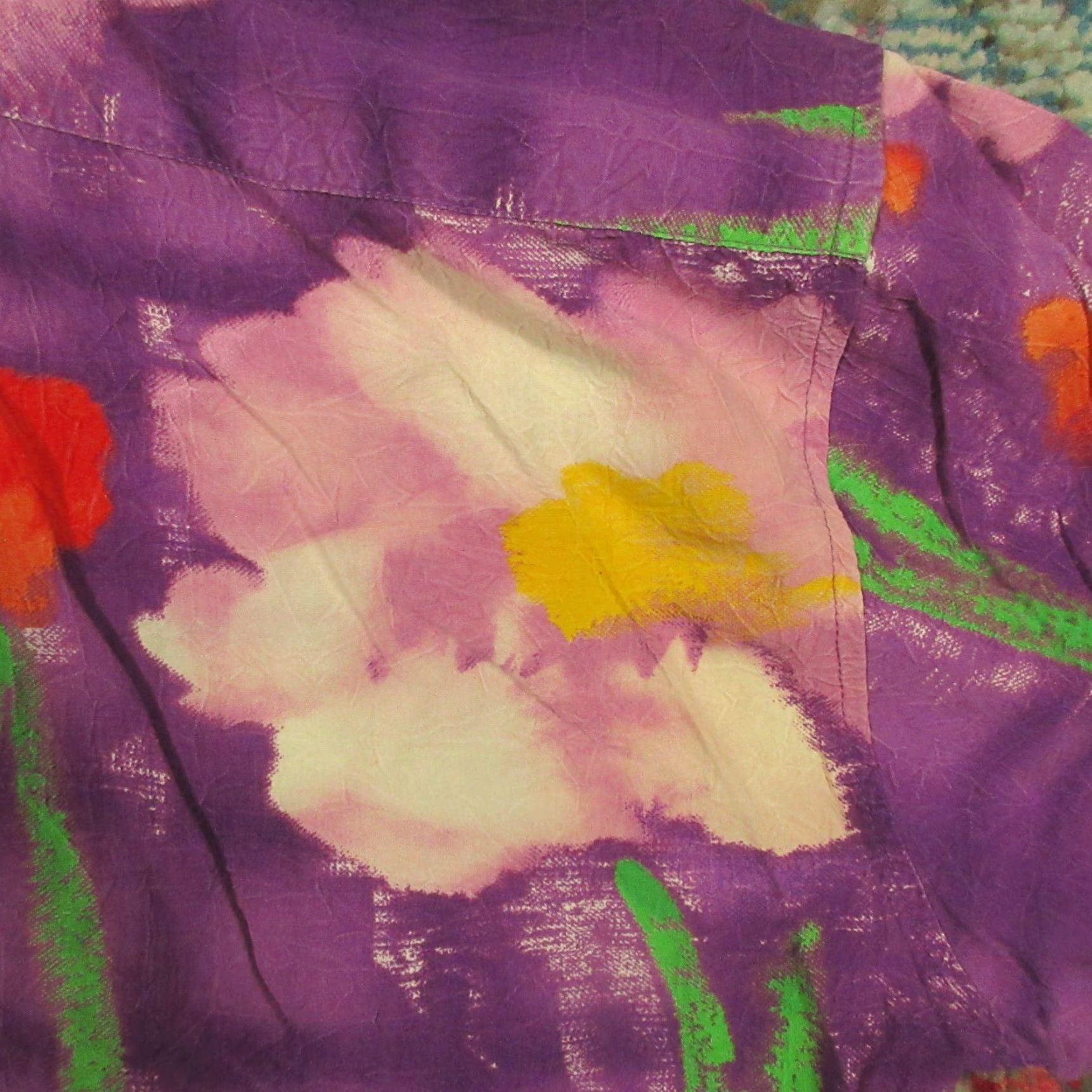 Jams World VINTAGE Jams World Shirt Button-Up Men M Purple Passion Abstract Floral USA EUC Size US M / EU 48-50 / 2 - 5 Thumbnail