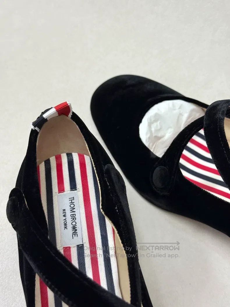 Thom Browne Thom Browne Silk velvet Mary Jane women's shoes Size US 5.5 / IT 35.5 - 2 Thumbnail