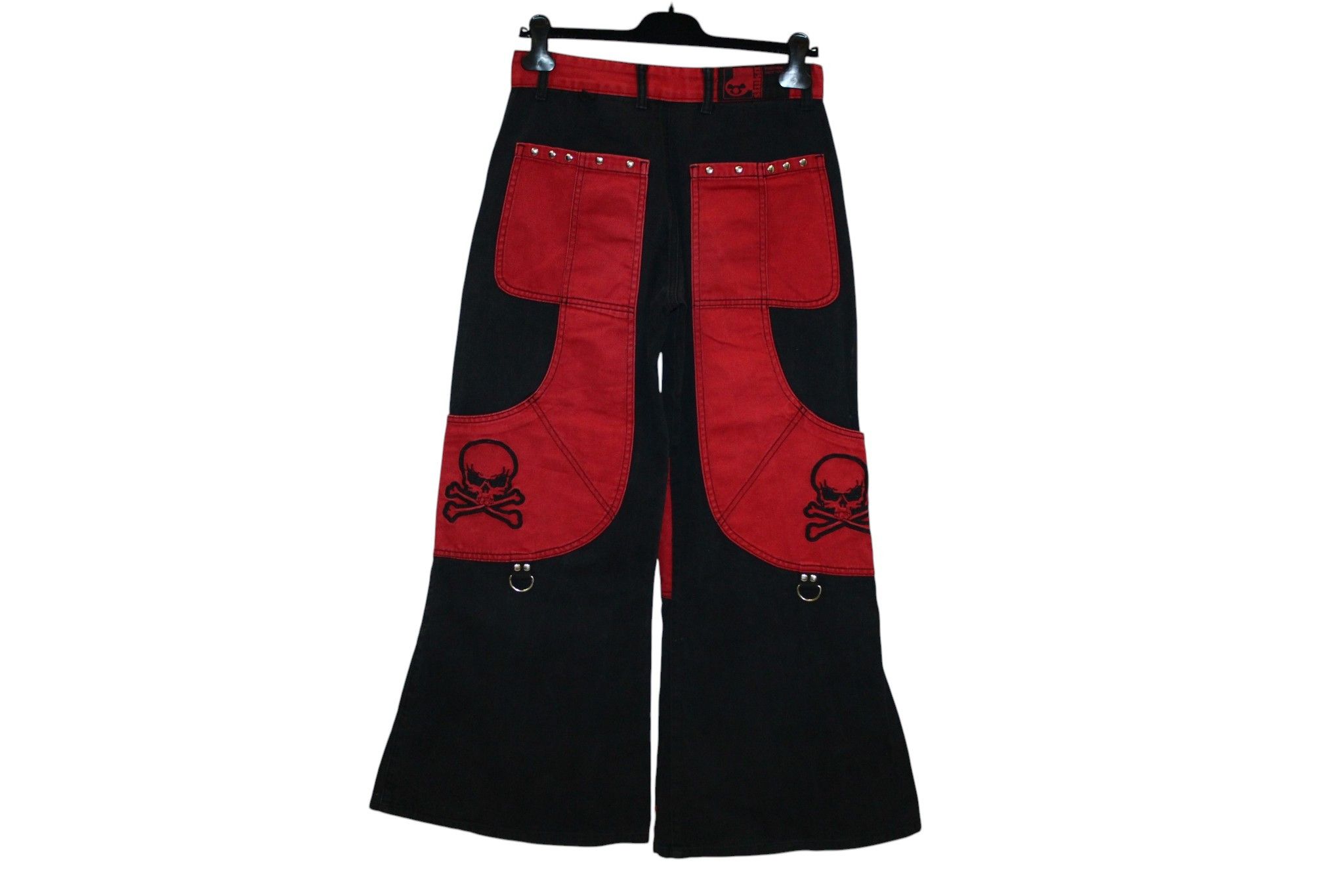 14th Addiction 💥STEALS💥 STUKA "Anarchy Flame" Multipocket Parachute Pants Size US 30 / EU 46 - 4 Thumbnail