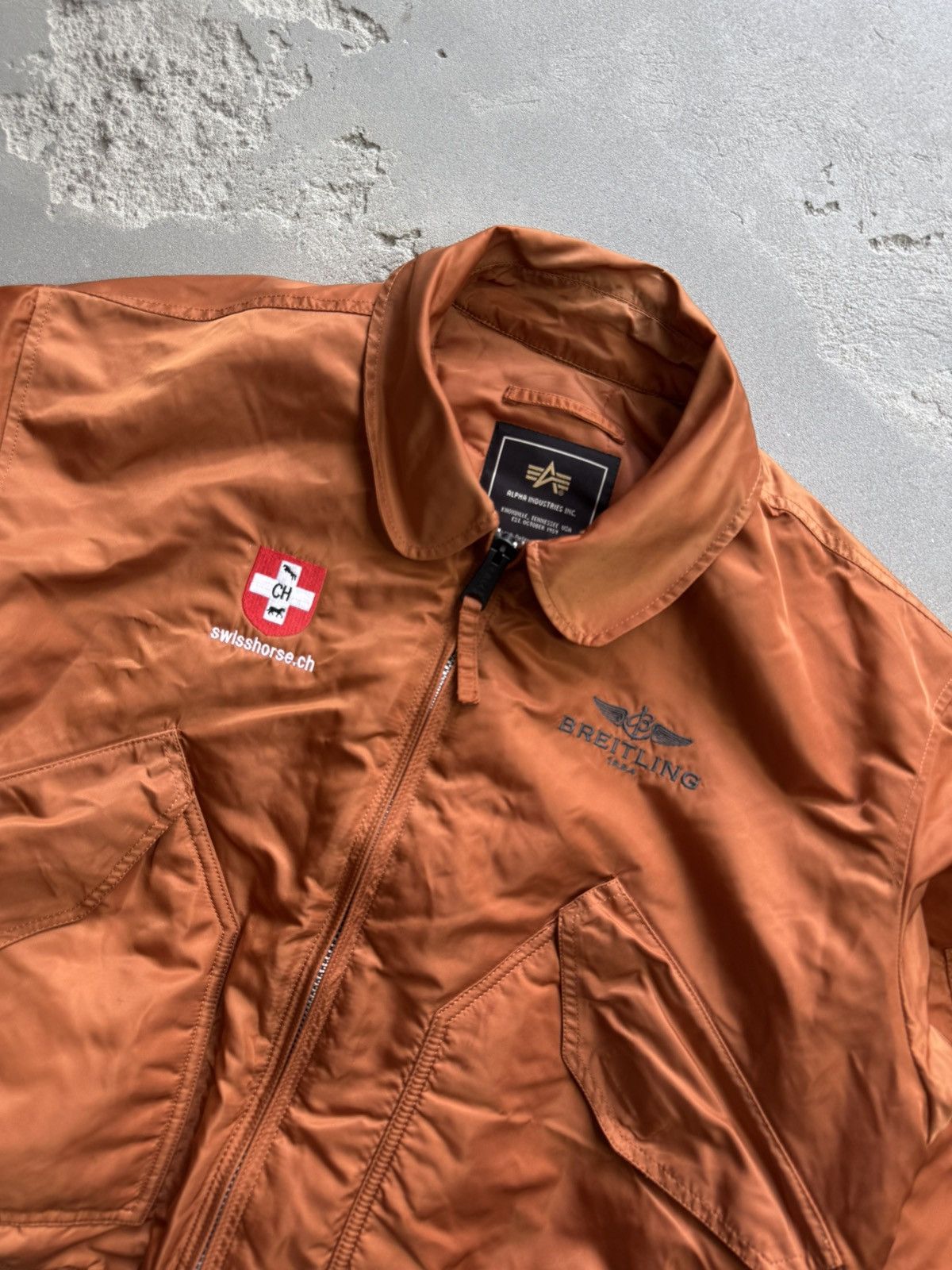 Vintage ALPHA INDUSTRIES x BREITLING Jacket