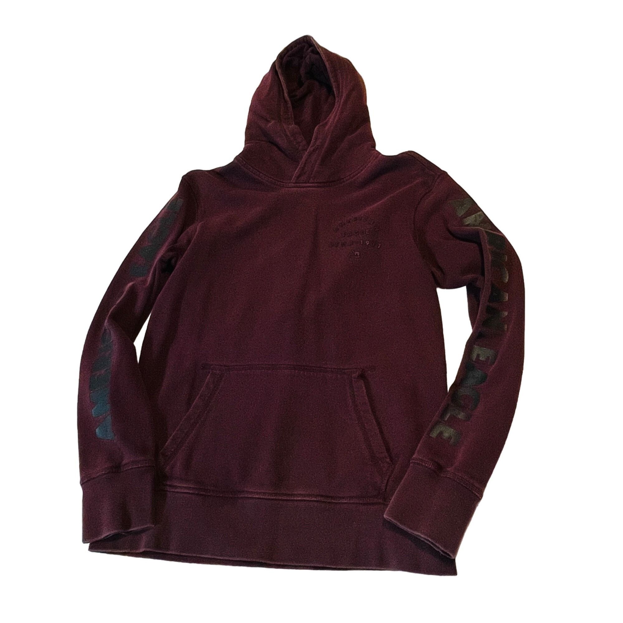 Other American Eagle Burgundy Hoodie Size Mens XS Logo Arms Size US XS / EU 42 / 0 - 4 Thumbnail